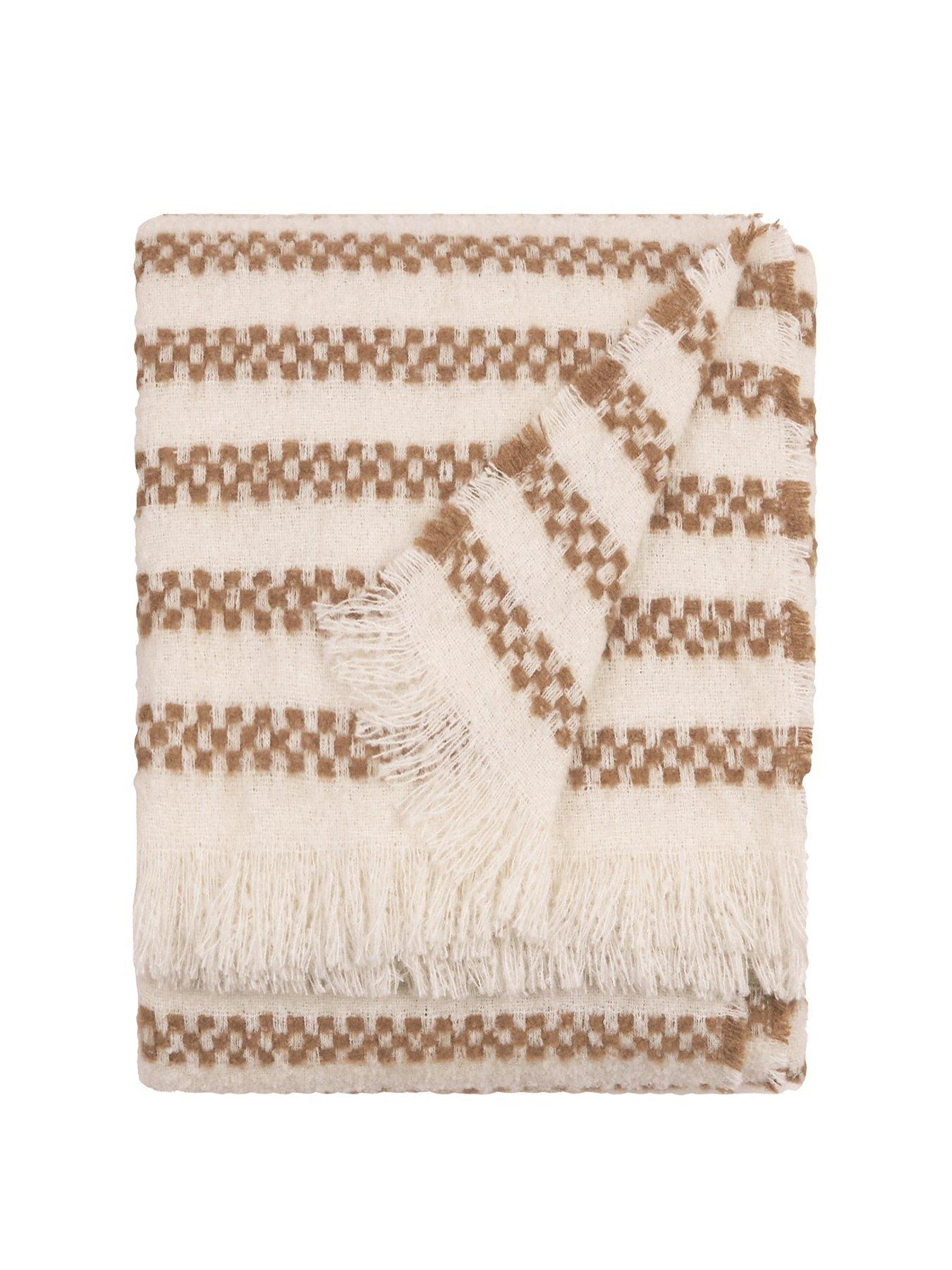  image of hoem-clyne-130x180-throw-brown