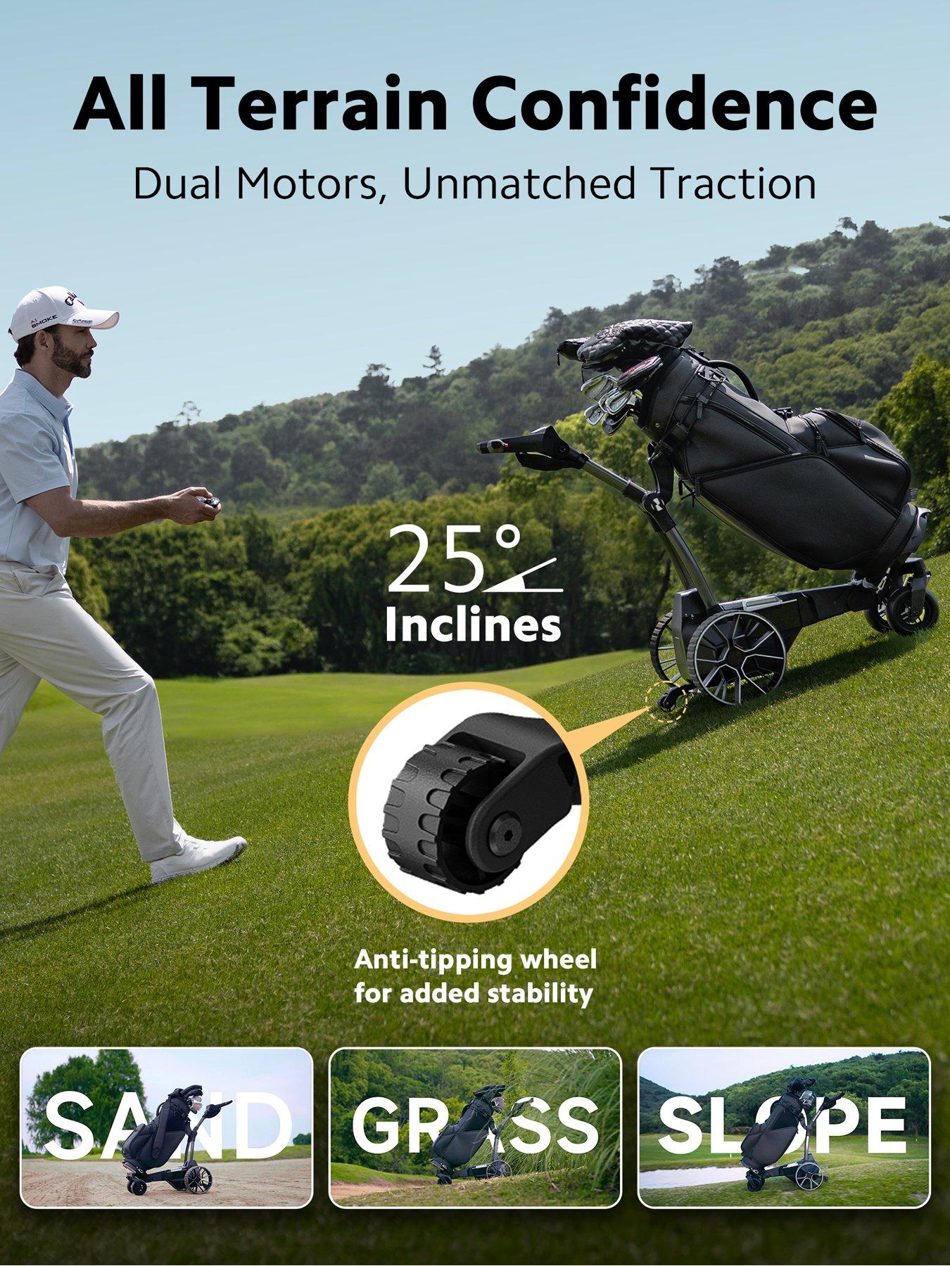  image of navee-birdie-3-electric-remote-control-golf-trolley