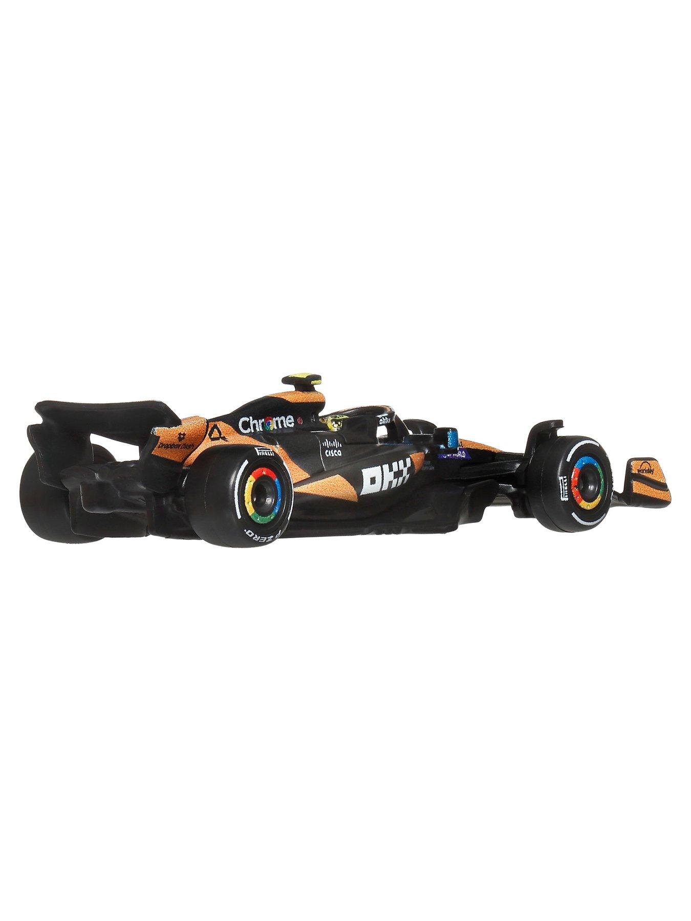 Image 4 of 7 of Hot Wheels Premium Formula 1 2-Pack of 1:64 Scale Cars, McLaren Formula 1 Team of Piastri &amp; Norris