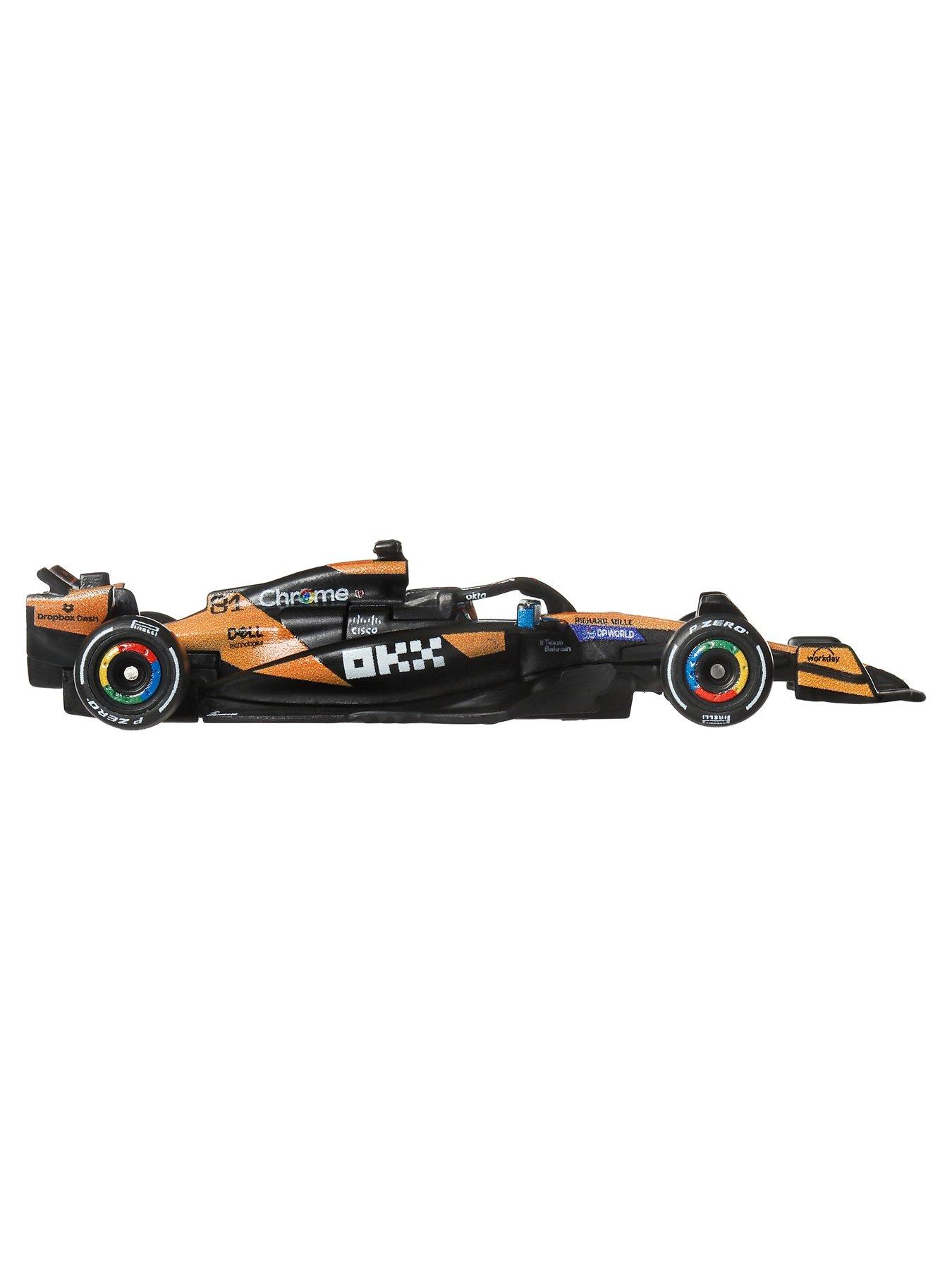 Image 6 of 7 of Hot Wheels Premium Formula 1 2-Pack of 1:64 Scale Cars, McLaren Formula 1 Team of Piastri &amp; Norris
