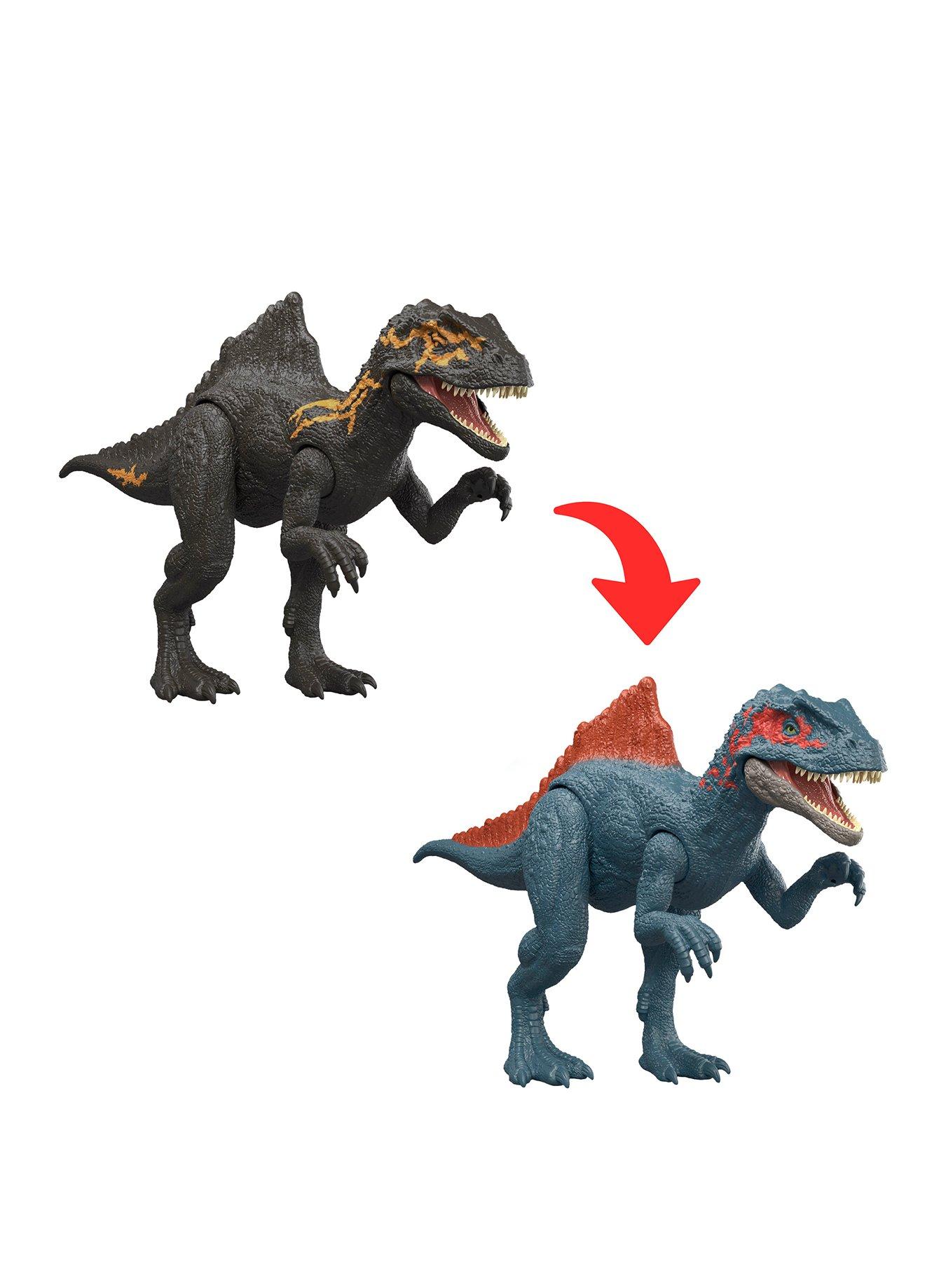 Image 1 of 7 of JURASSIC WORLD Dino Reveal Deluxe Dinosaur Action Figure Toys, Peel Off Color Change Play