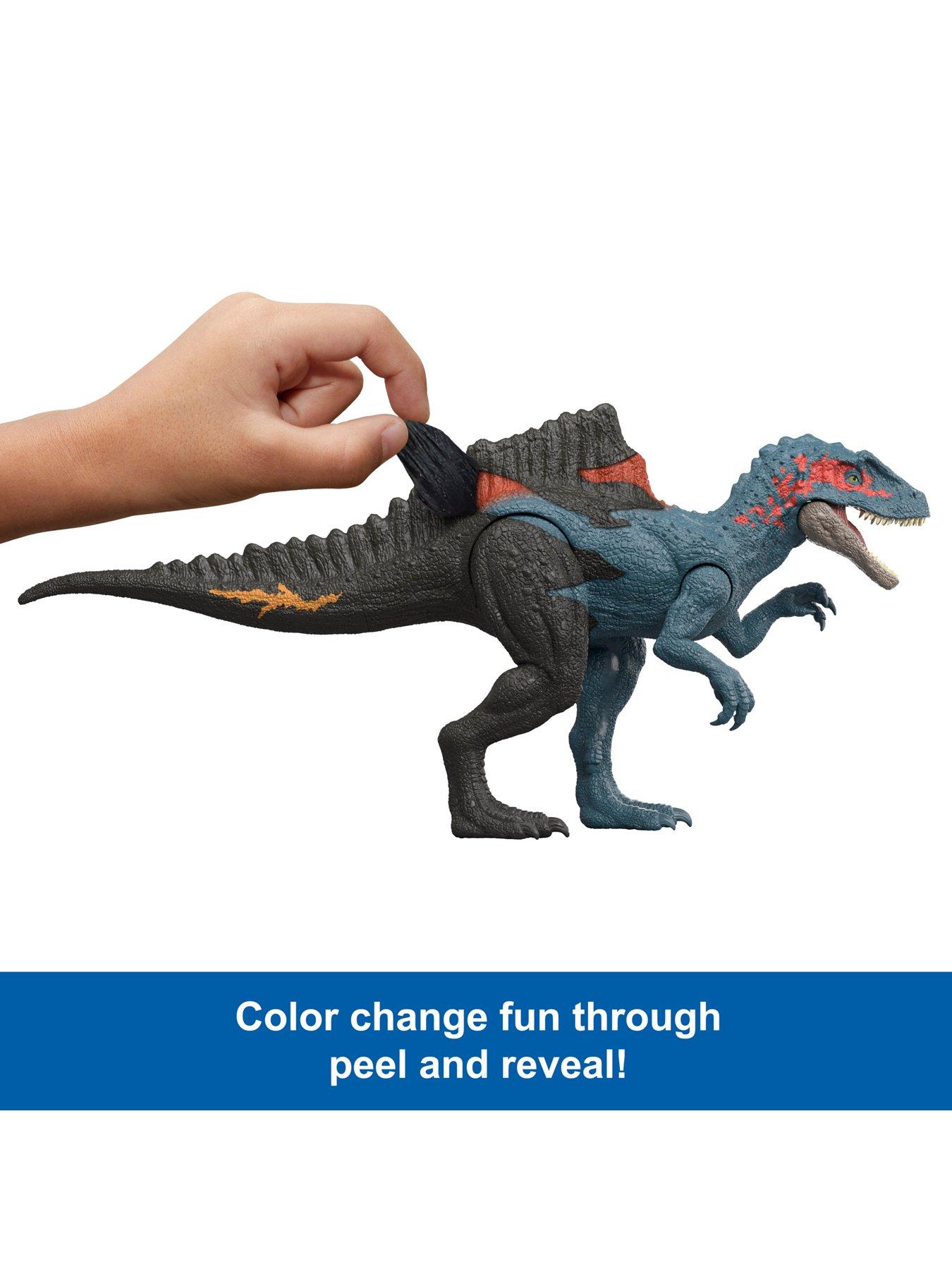 Image 3 of 7 of JURASSIC WORLD Dino Reveal Deluxe Dinosaur Action Figure Toys, Peel Off Color Change Play