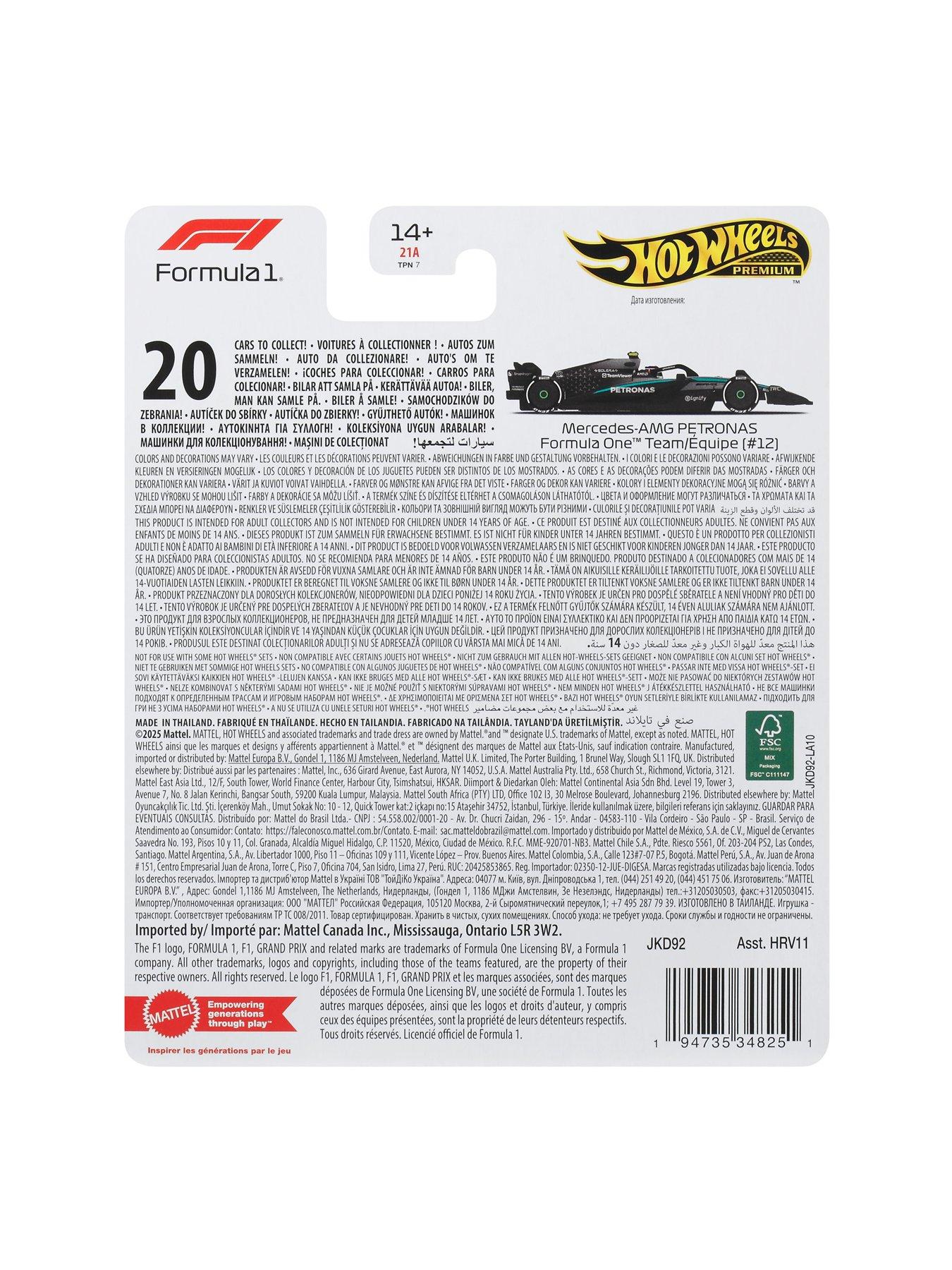 Image 4 of 4 of Hot Wheels Race Singles - Mercedes Benz Kimi Antonelli #12