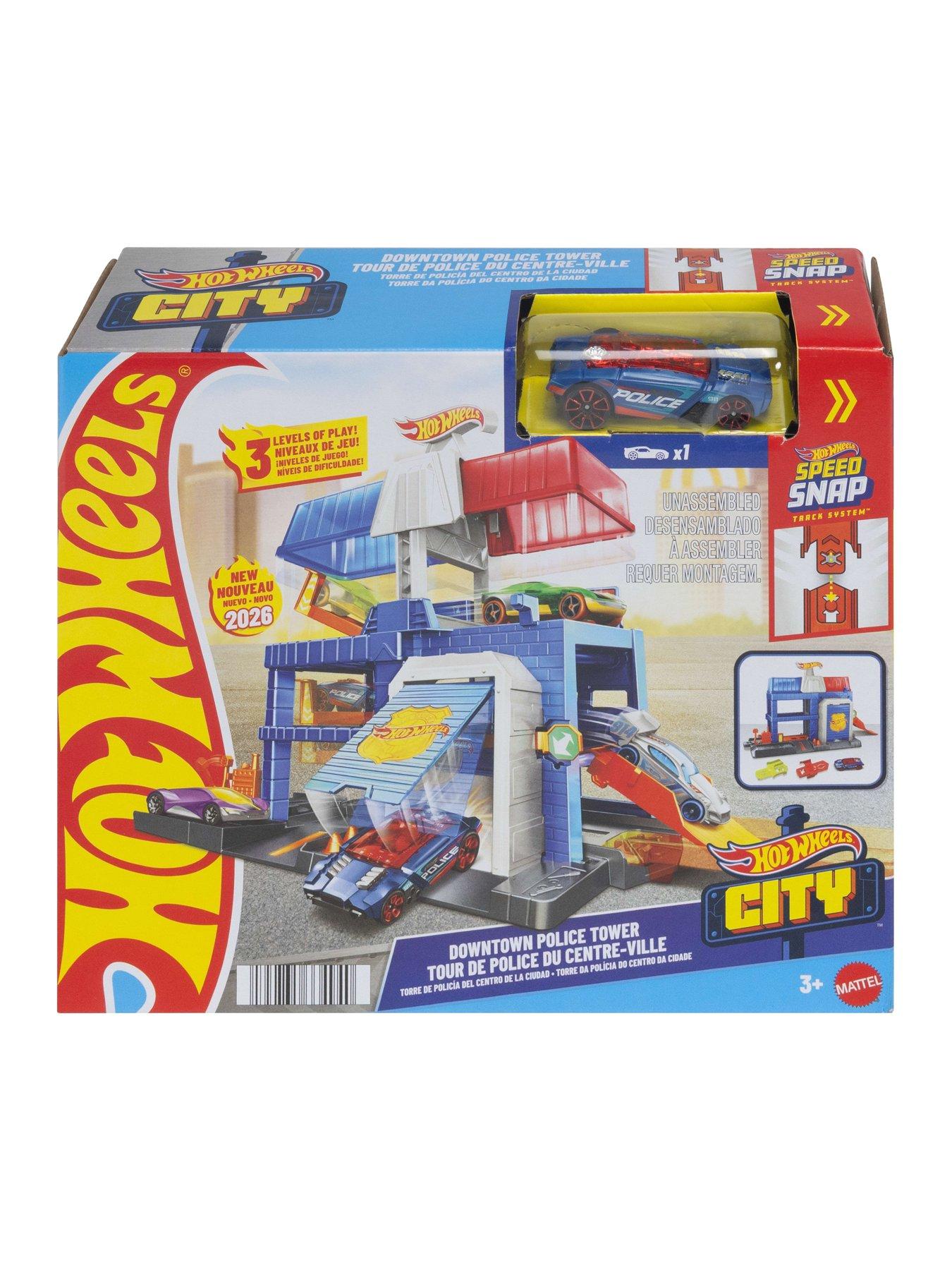 Image 5 of 5 of Hot Wheels City Downtown Police Tower Playset &amp; 1:64 Scale Die-Cast Police Toy Car