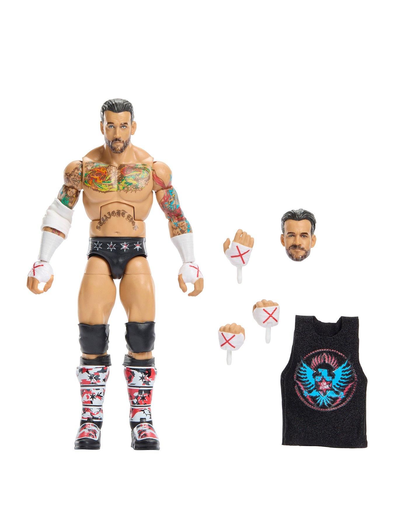 Image 1 of 7 of WWE Elite Collection Top Picks CM Punk Action Figure &amp; Accessories, 6-inch Collectible Set (Styles May Vary)