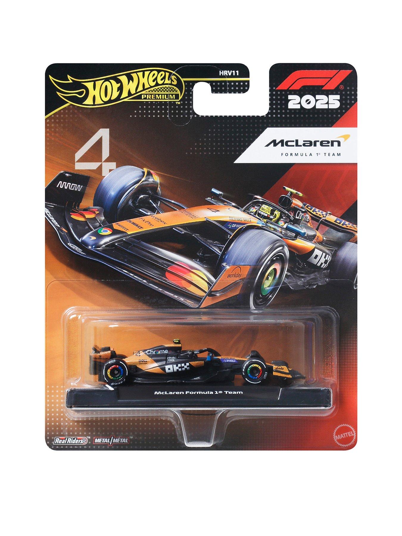 Hot Wheels 1:64 Scale Premium Die-Cast Formula 1 - McLaren Lando Norris #4 Collectible Toy Race Car