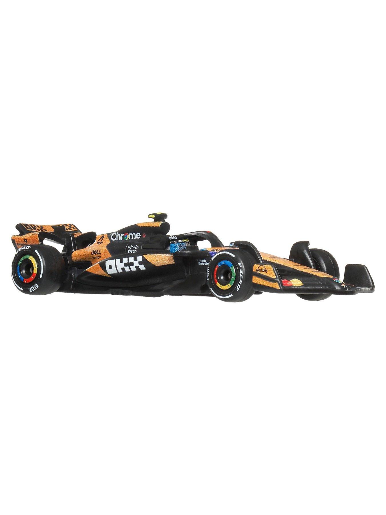 Image 3 of 6 of Hot Wheels 1:64 Scale Premium Die-Cast Formula 1 - McLaren Lando Norris #4 Collectible Toy Race Car