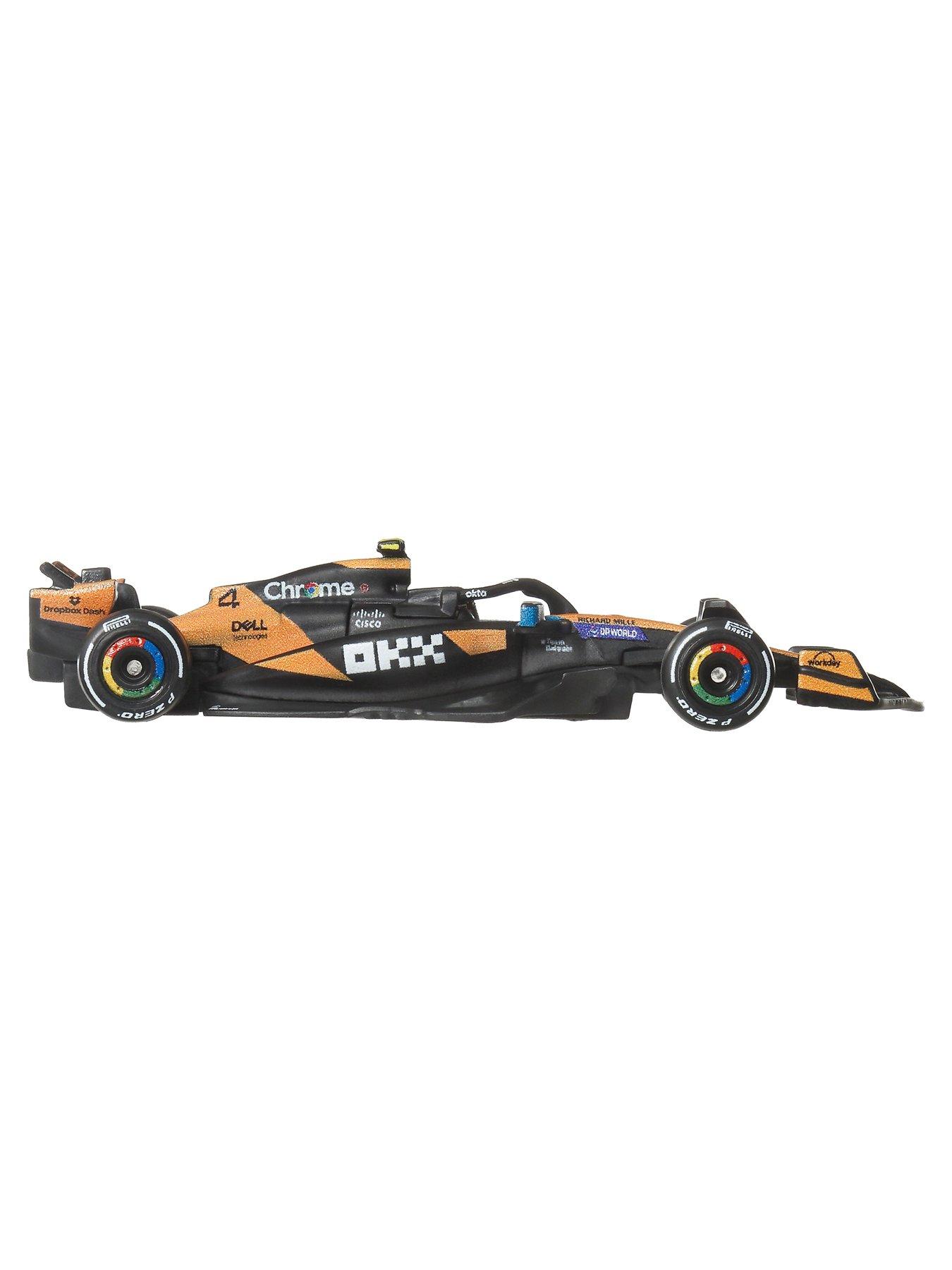 Image 4 of 6 of Hot Wheels 1:64 Scale Premium Die-Cast Formula 1 - McLaren Lando Norris #4 Collectible Toy Race Car