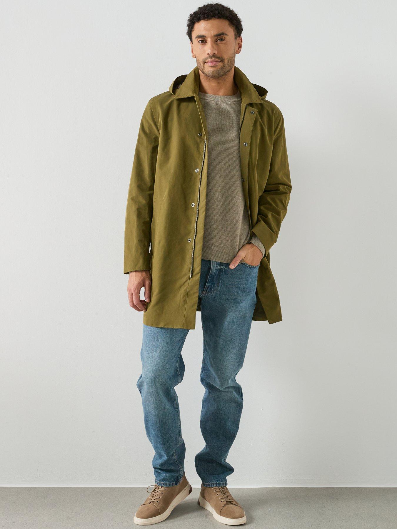 Image 3 of 6 of Mango Gale Trenchcoat - Green