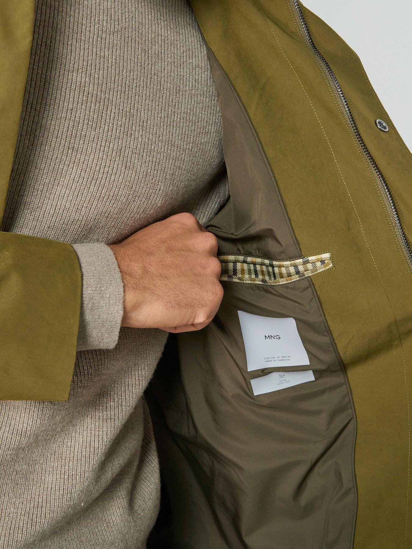 Image 5 of 6 of Mango Gale Trenchcoat - Green