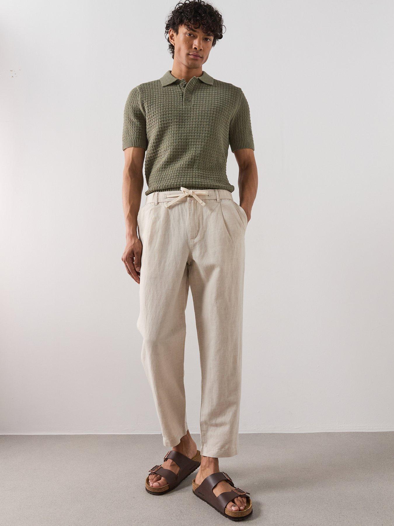  image of mango-mango-samos-short-sleeve-knitted-polo-shirt