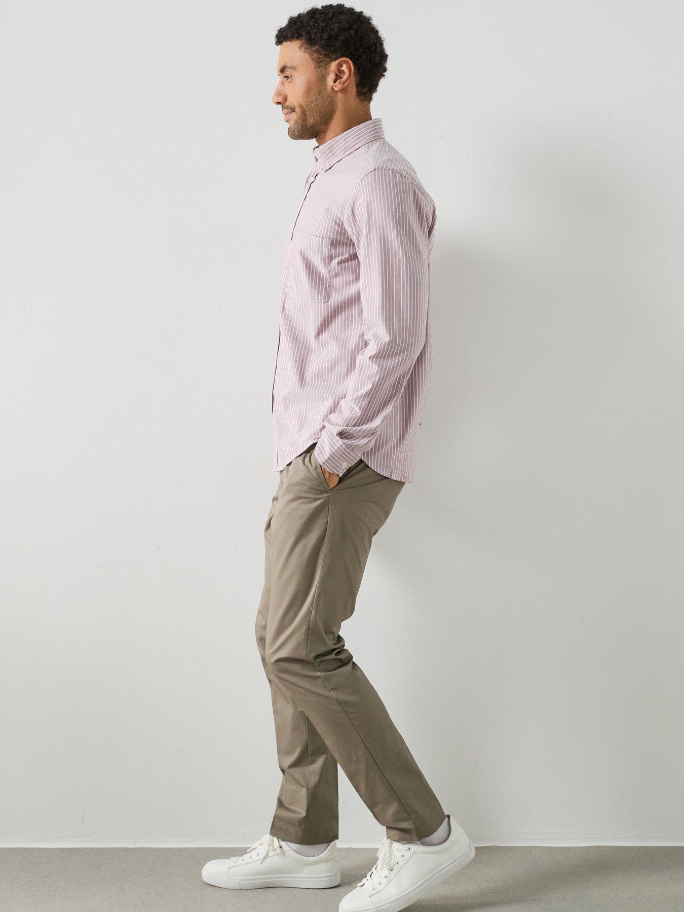 Image 6 of 6 of Mango Striped Shirt - Pink