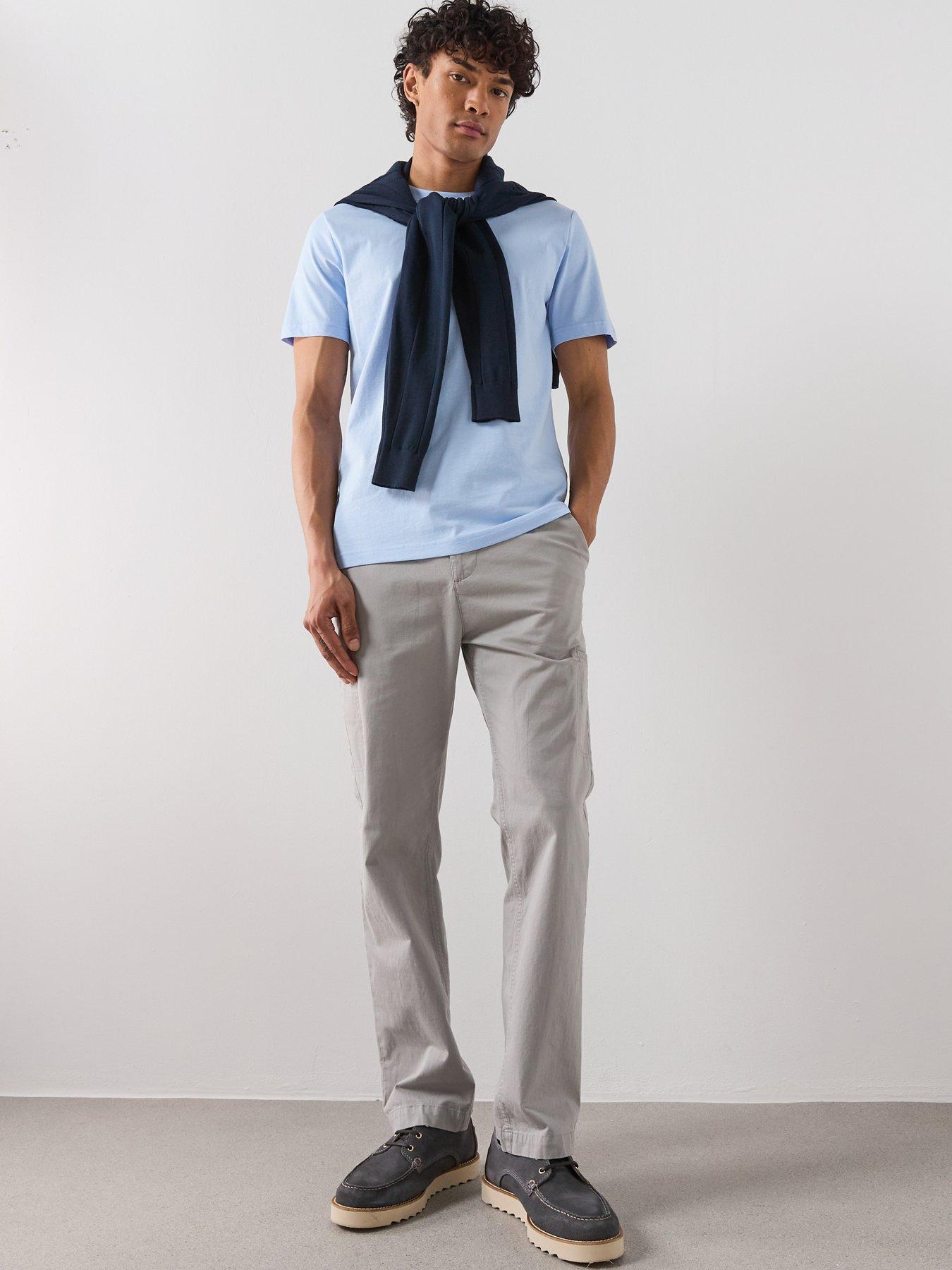  image of mango-cherlo-t-shirt-blue
