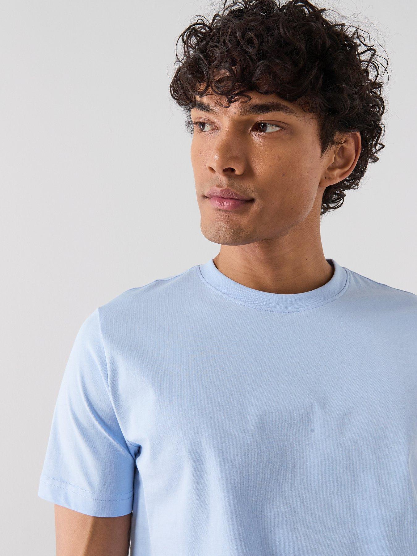 image of mango-cherlo-t-shirt-blue
