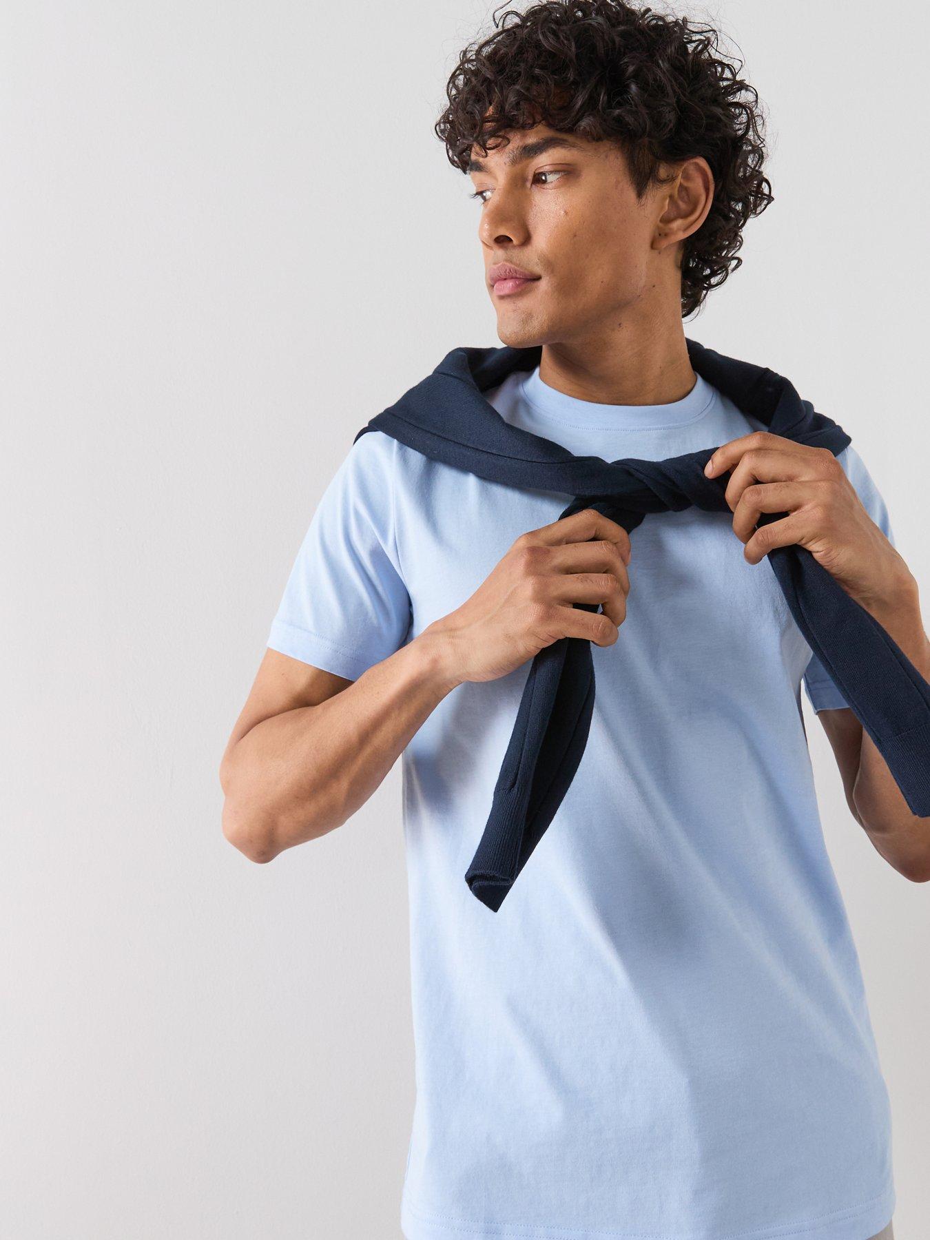  image of mango-cherlo-t-shirt-blue