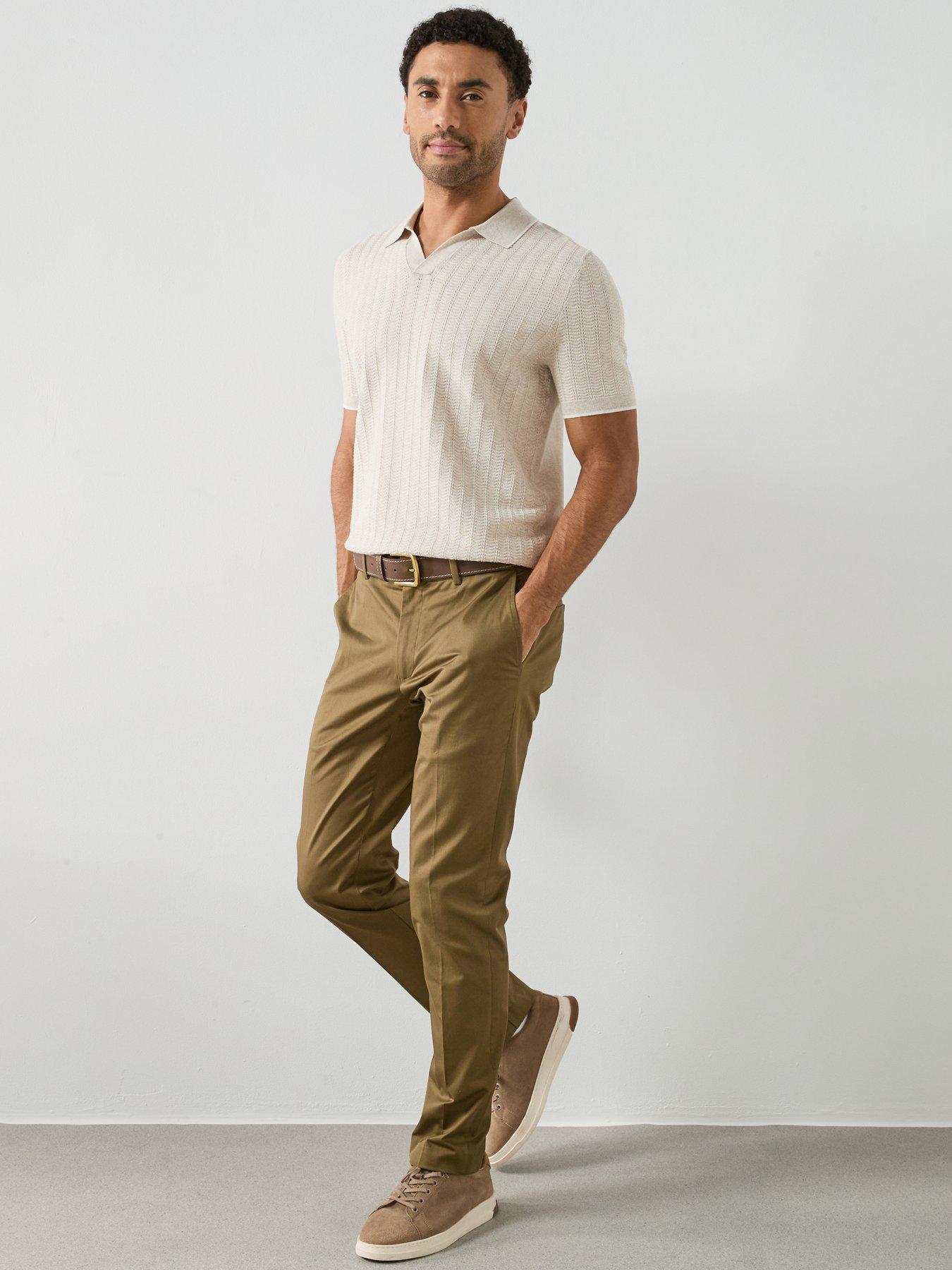  image of mango-tip-short-sleeve-polo-shirt-beige