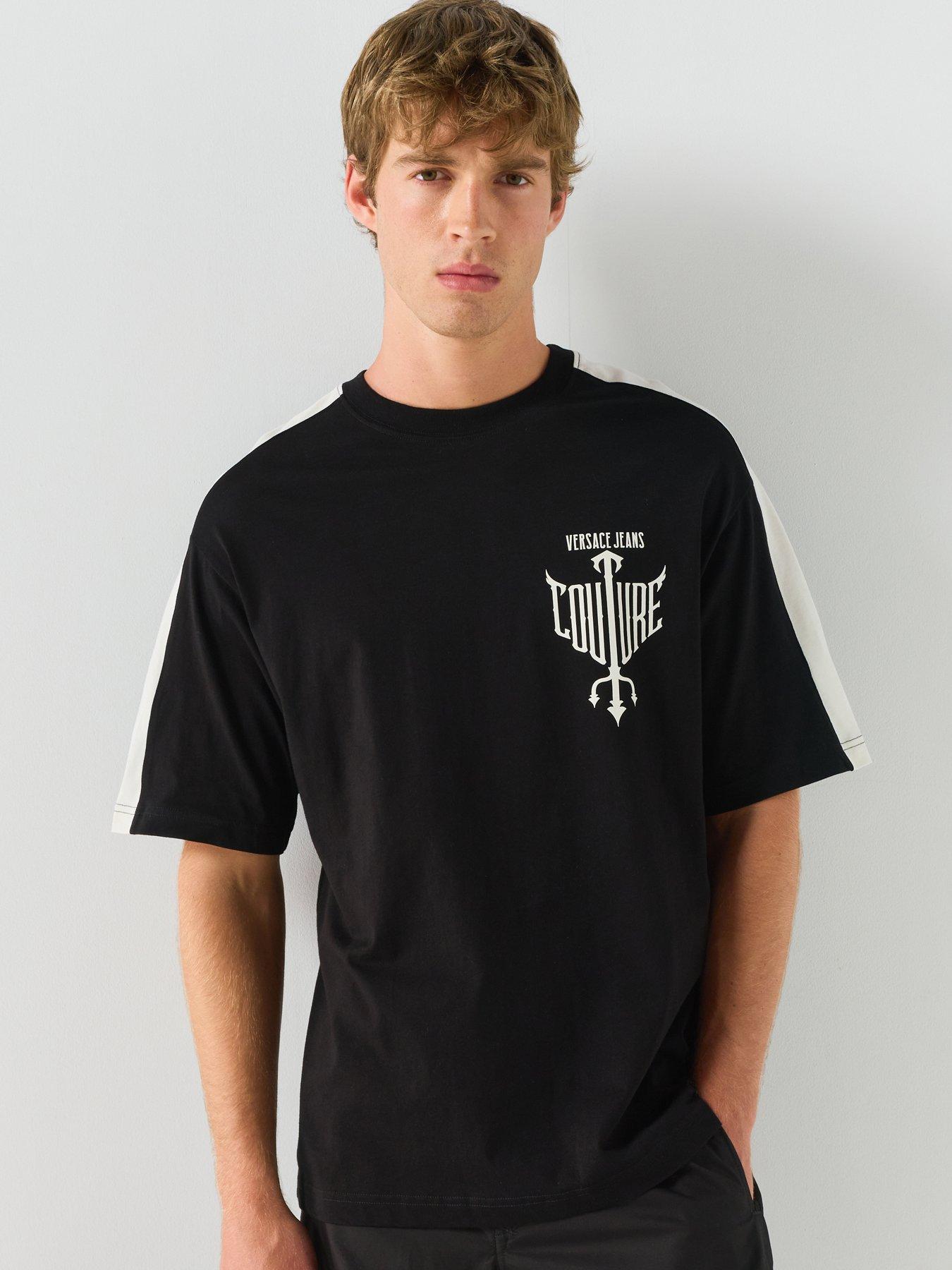 Versace Jeans Couture Versace Jeans Couture Triton Side Band Relaxed Fit T-shirt - Black