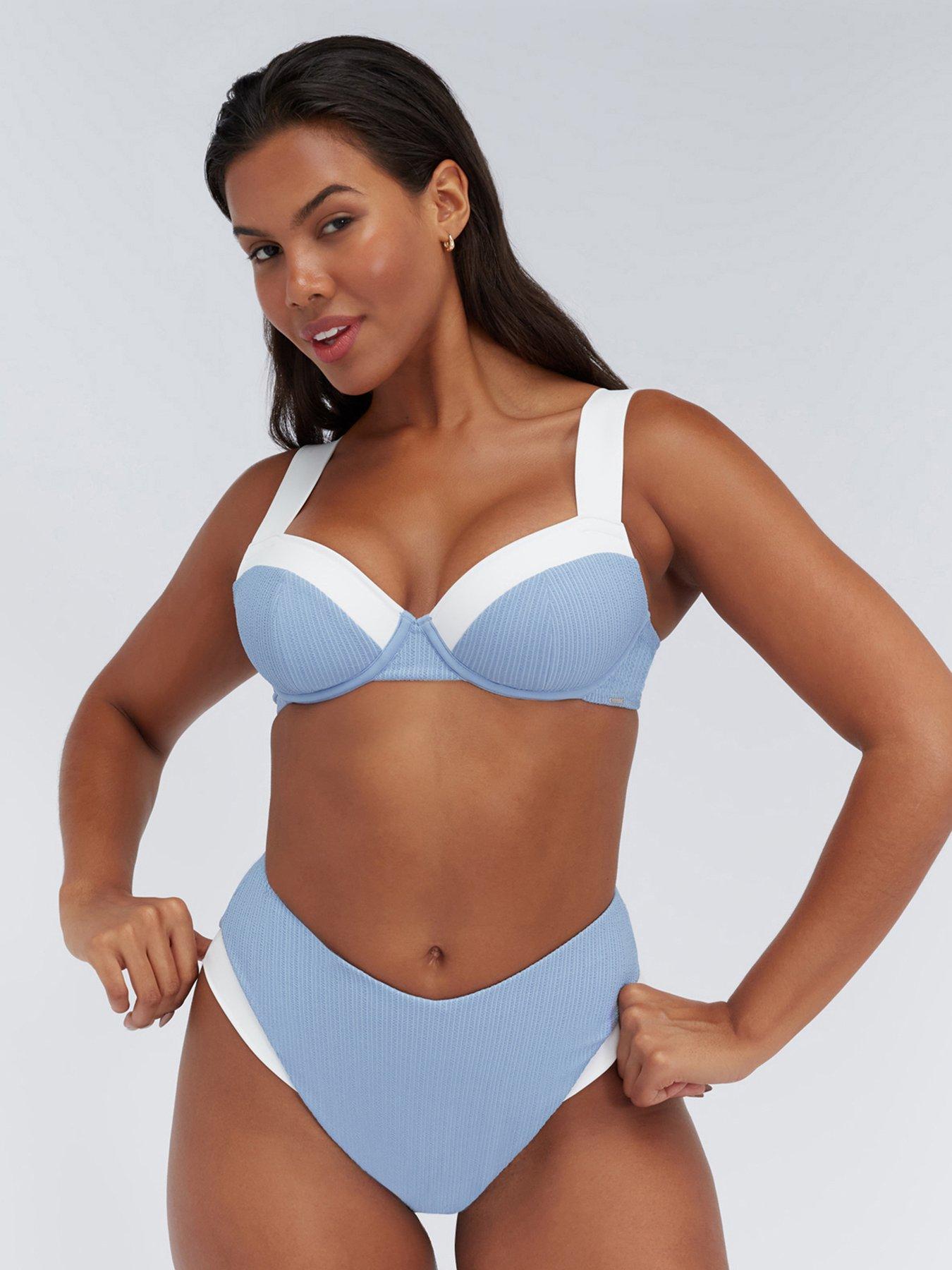 Image 2 of 3 of Boux Avenue Rivoli Balconette Bikini Top - Blue