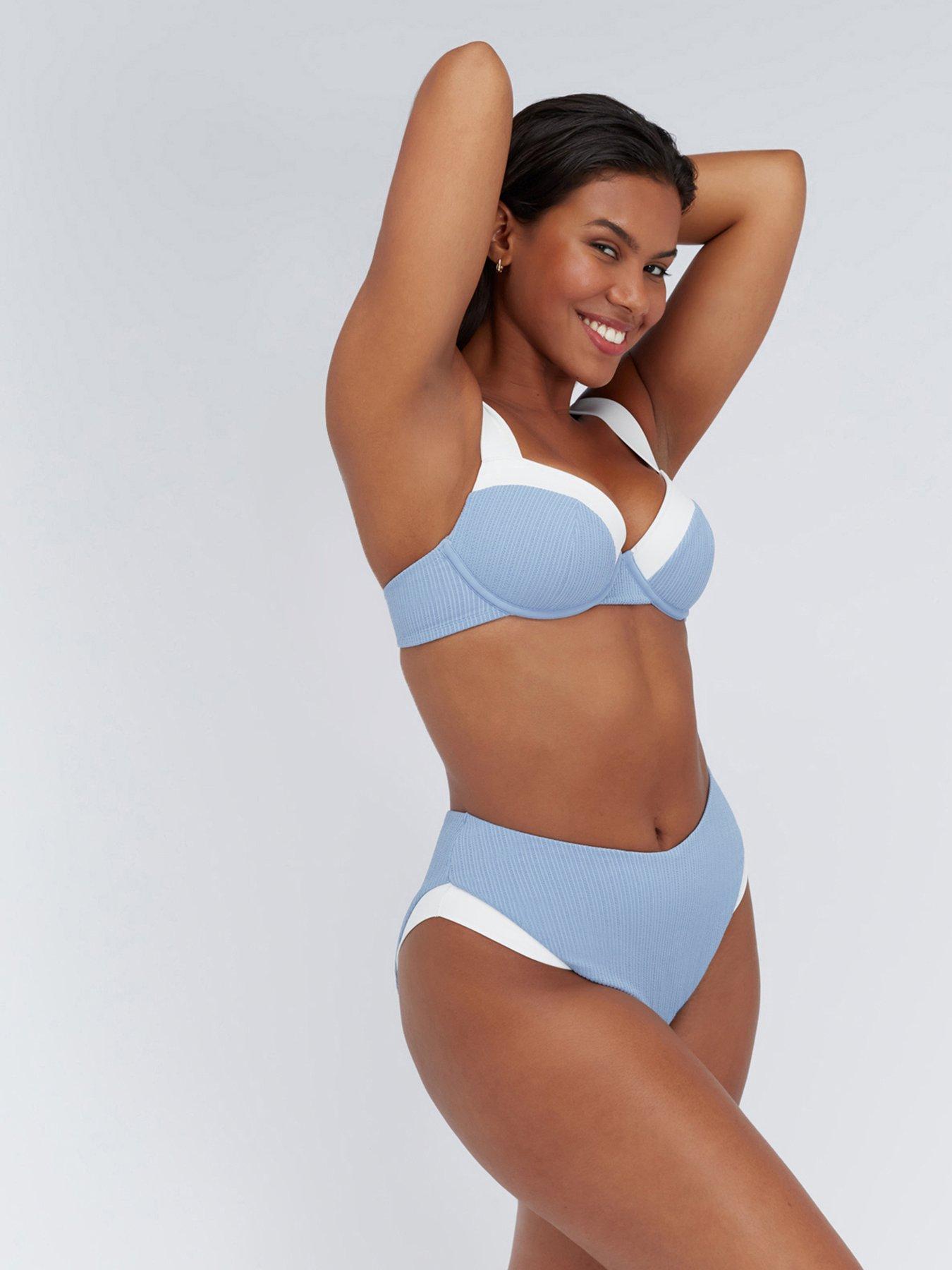 Image 3 of 3 of Boux Avenue Rivoli High Waist Brief - Blue