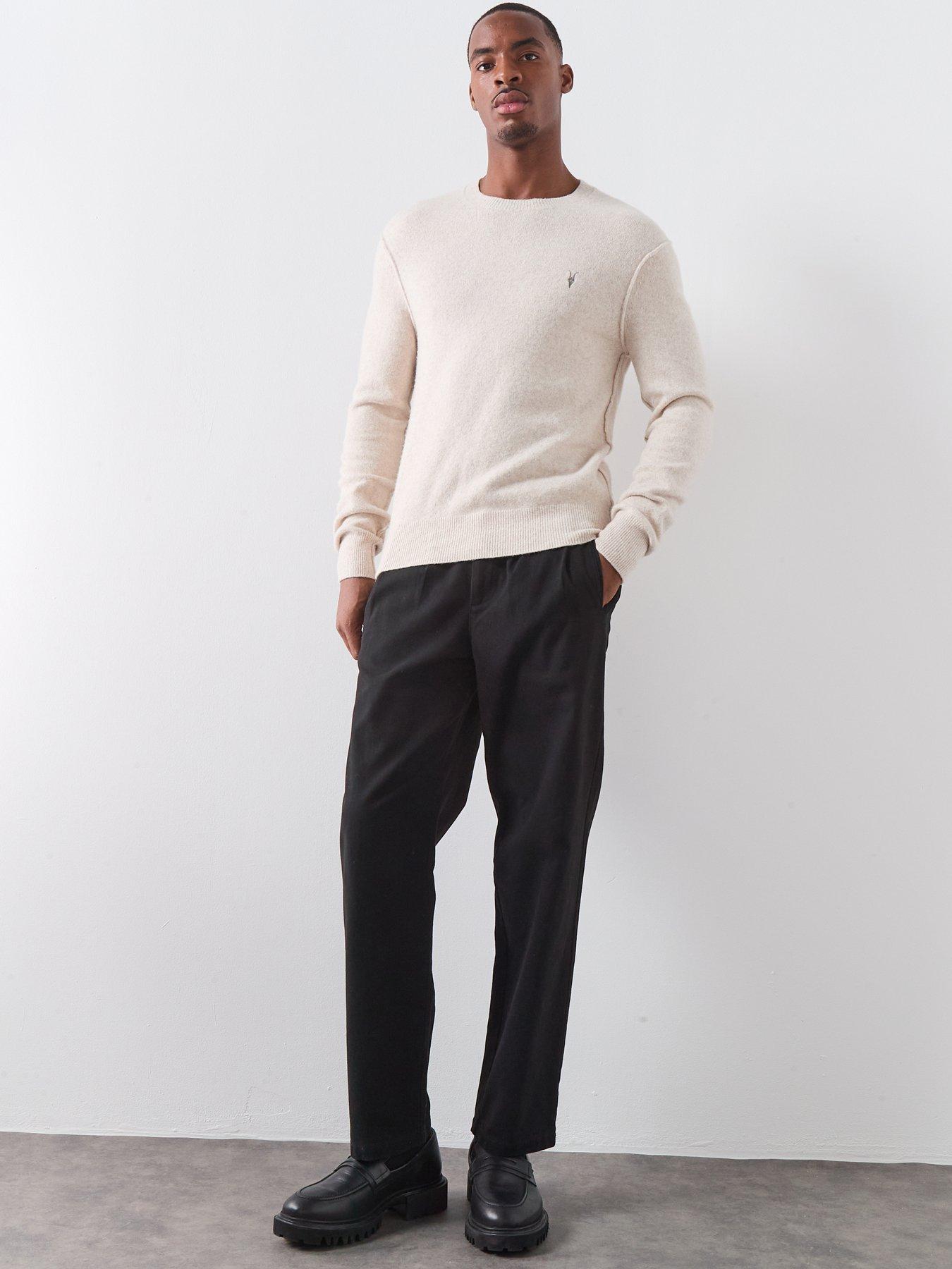 Image 5 of 5 of AllSaints Statten Knitted Jumper - Cloudy White