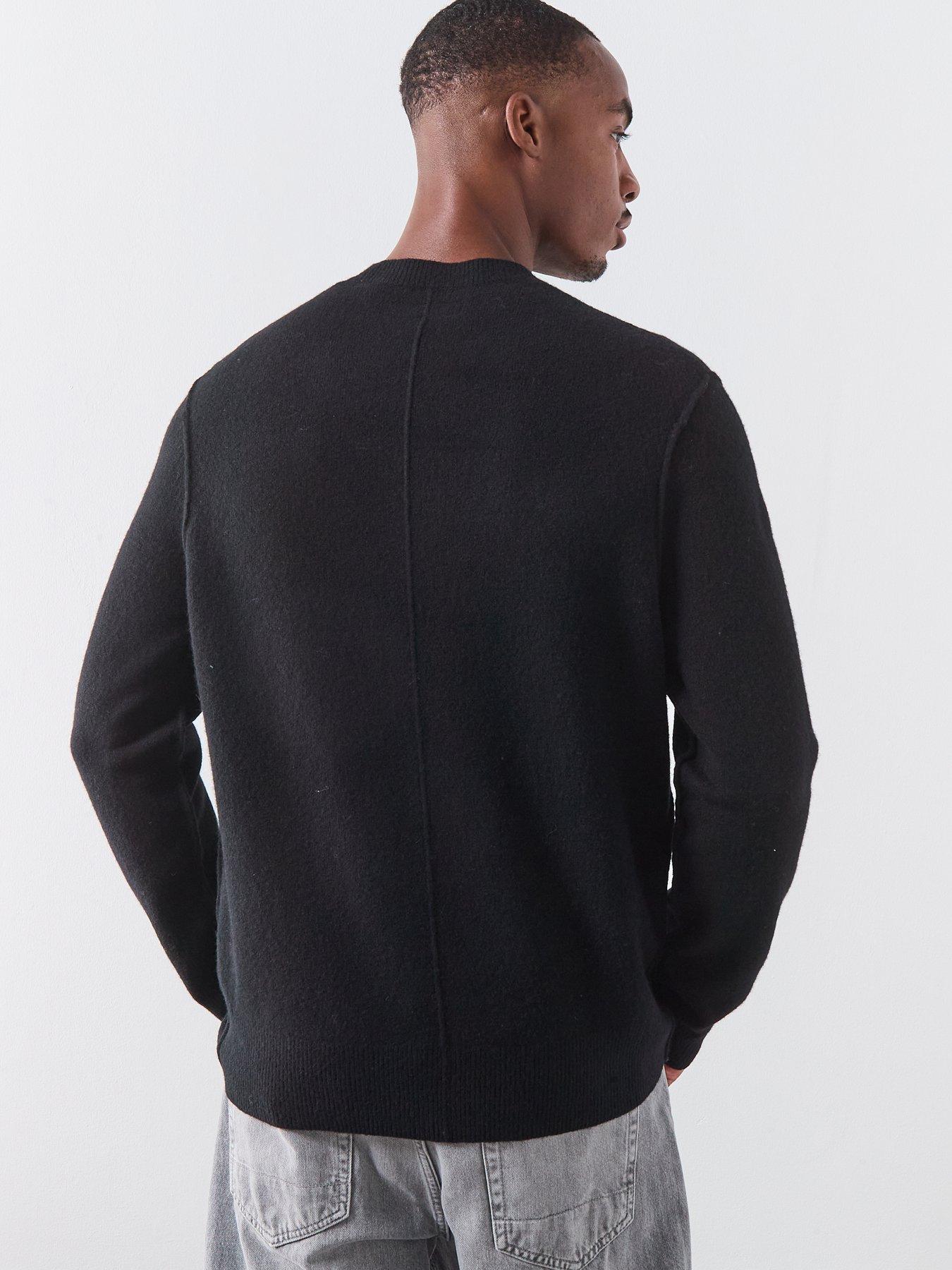 stillFront image of allsaints-statten-knitted-jumper-black