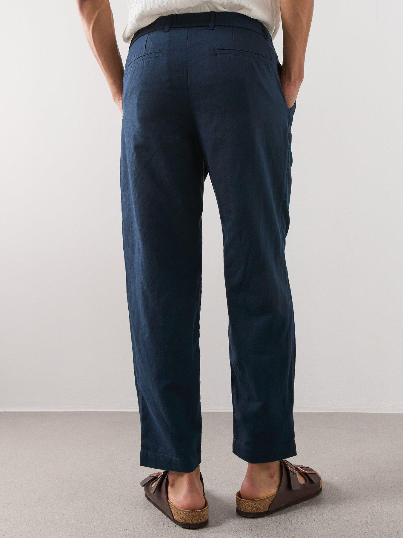 stillFront image of mango-romelino-trousers-navy