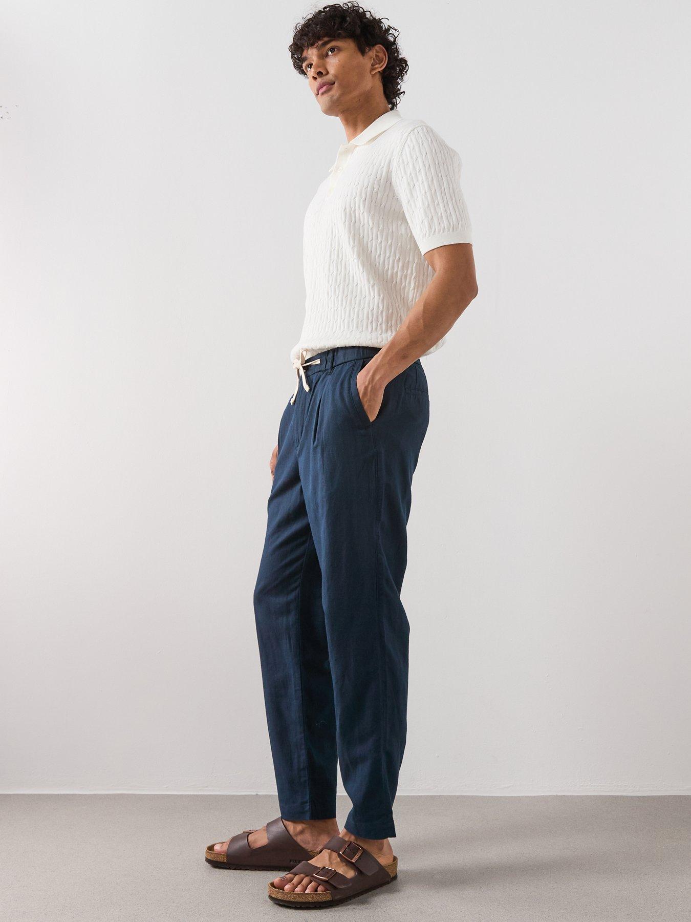  image of mango-romelino-trousers-navy