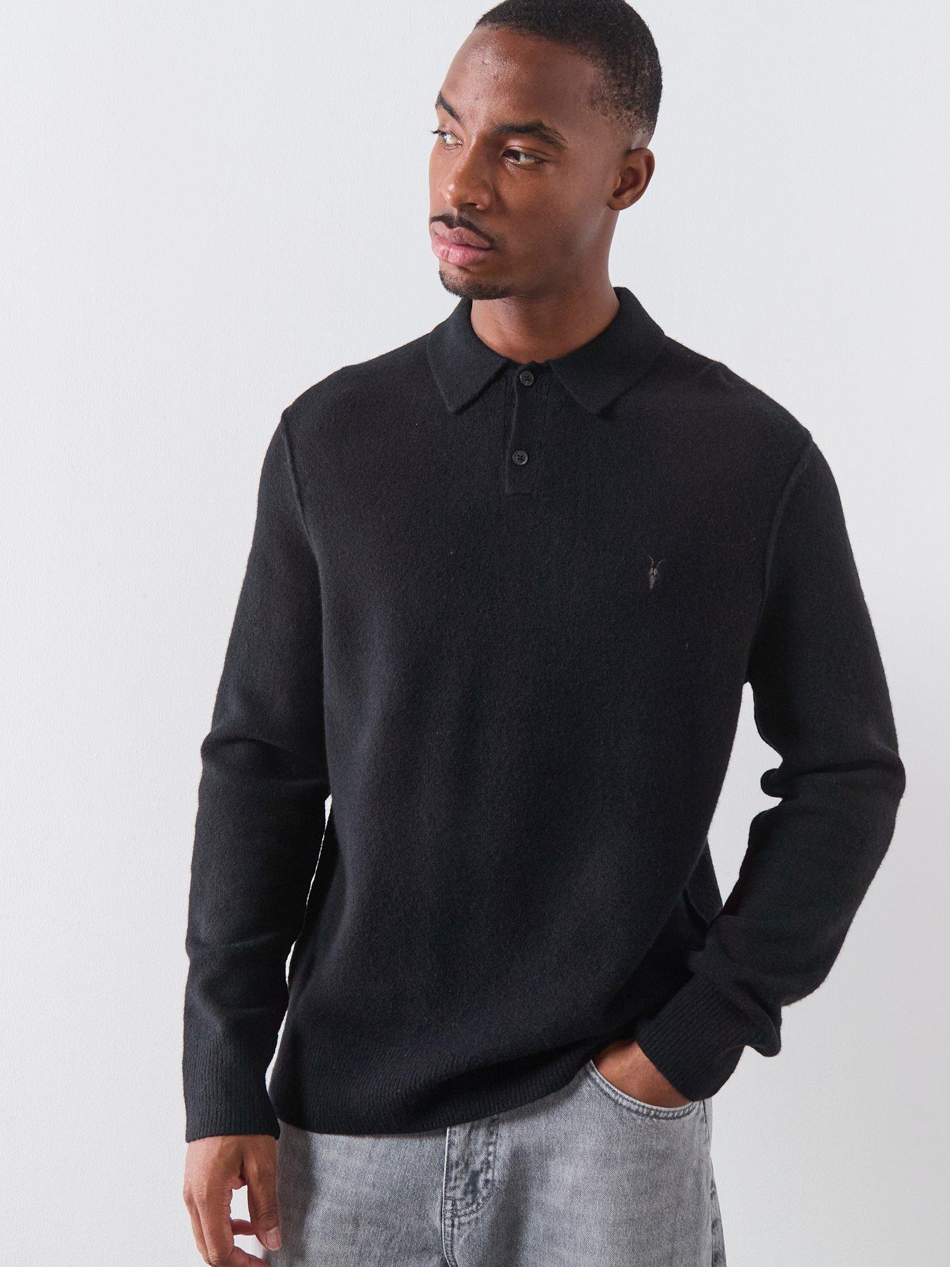 AllSaints Allsaints Statten Long Sleeve Knitted Polo