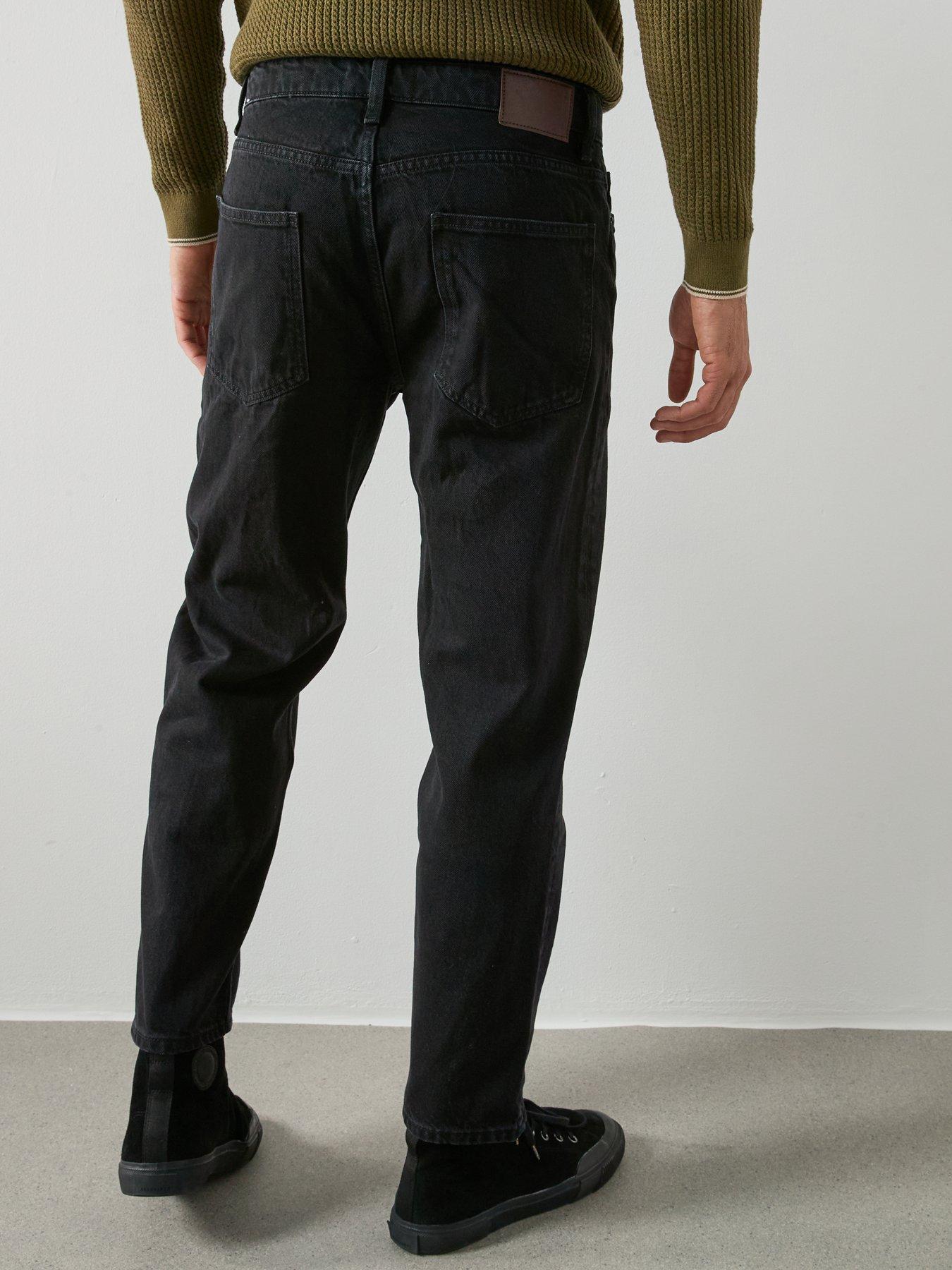  image of mango-sammy-straight-fit-jeans-black