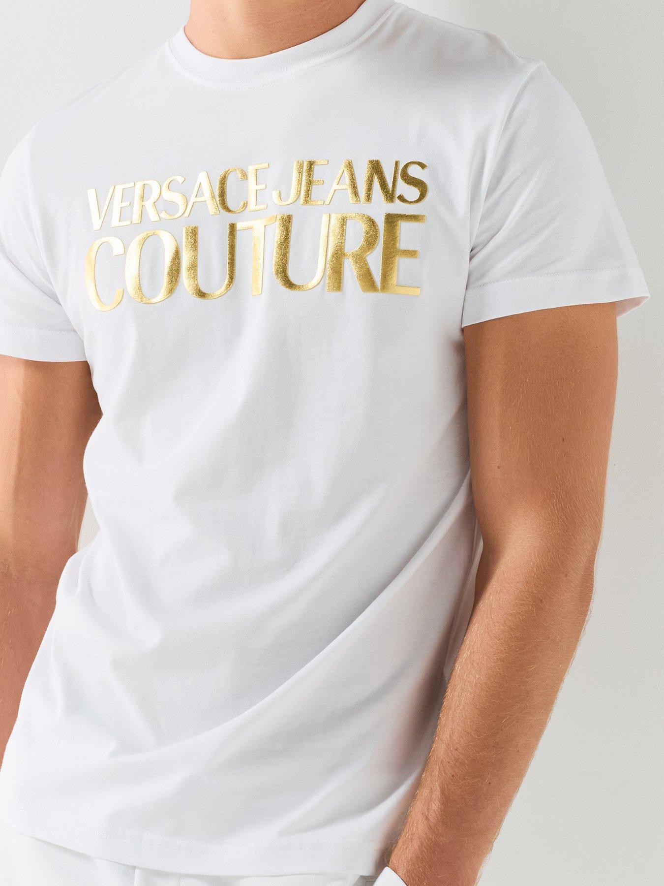 Image 6 of 6 of Versace Jeans Couture Logo T-Shirt - White