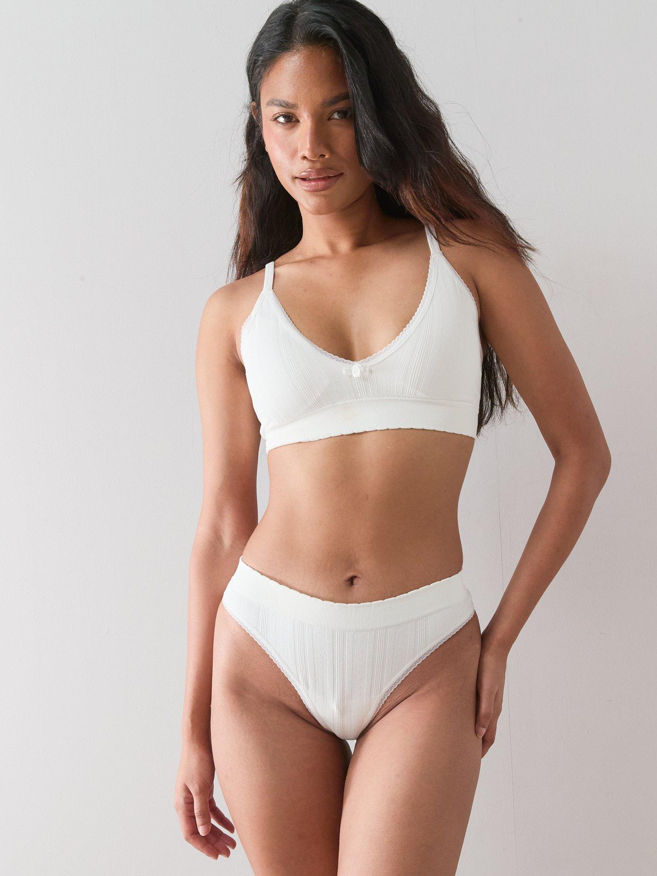 Image 7 of 7 of The Very Collection 2 Pack Pointelle Seamless Thongs - Multi