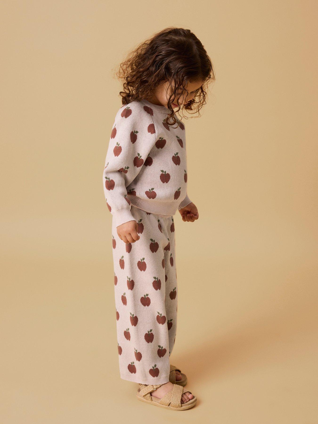Lil Atelier Mini Girls Apple Knitted Jumper - Light Pink