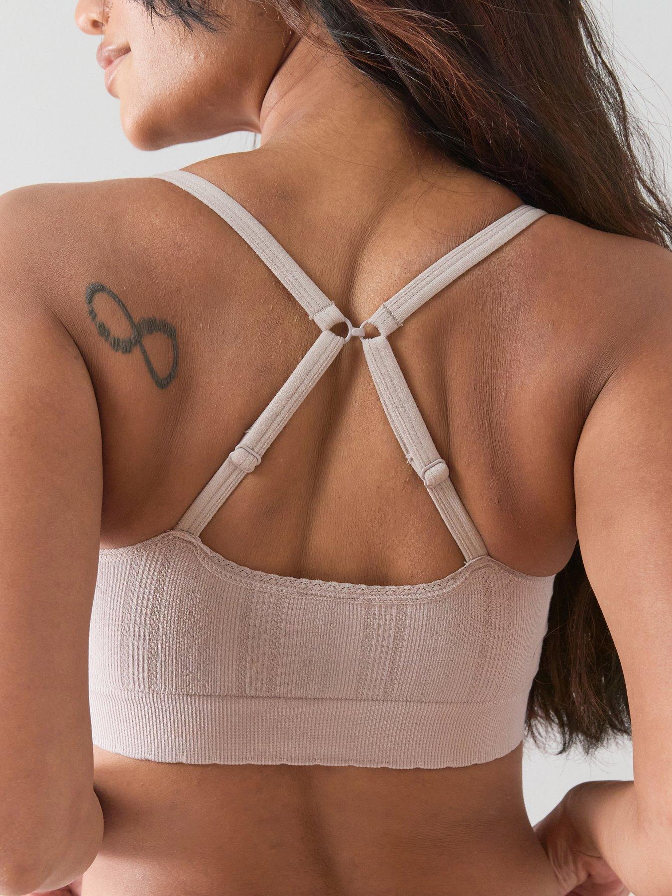 Image 6 of 7 of The Very Collection 2 Pack Pointelle Seamless Bralette - Multi
