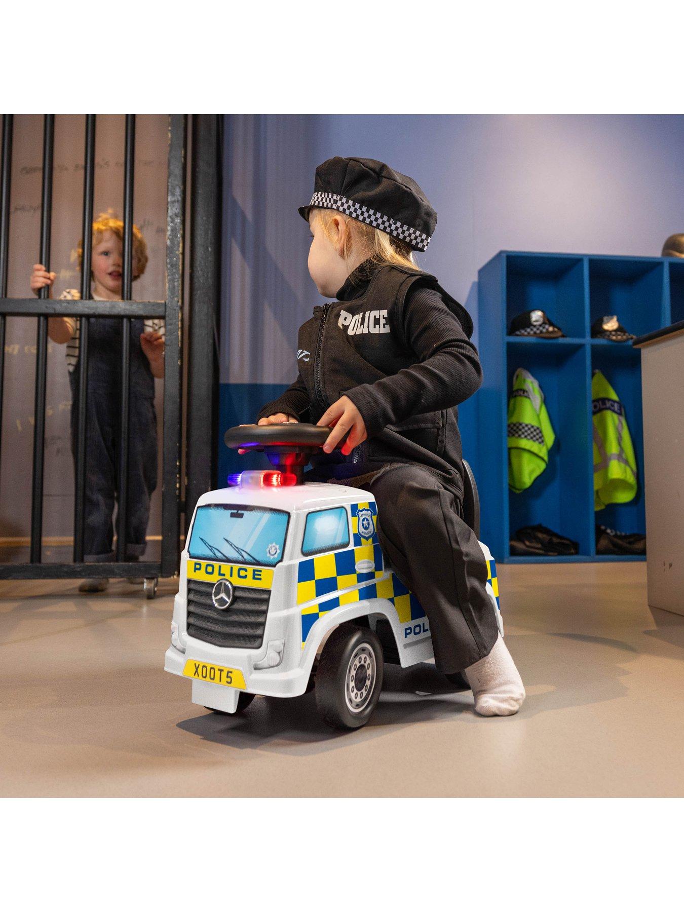Image 3 of 7 of XOOTZ Mercedes-Benz Police Foot to Floor Ride On - White