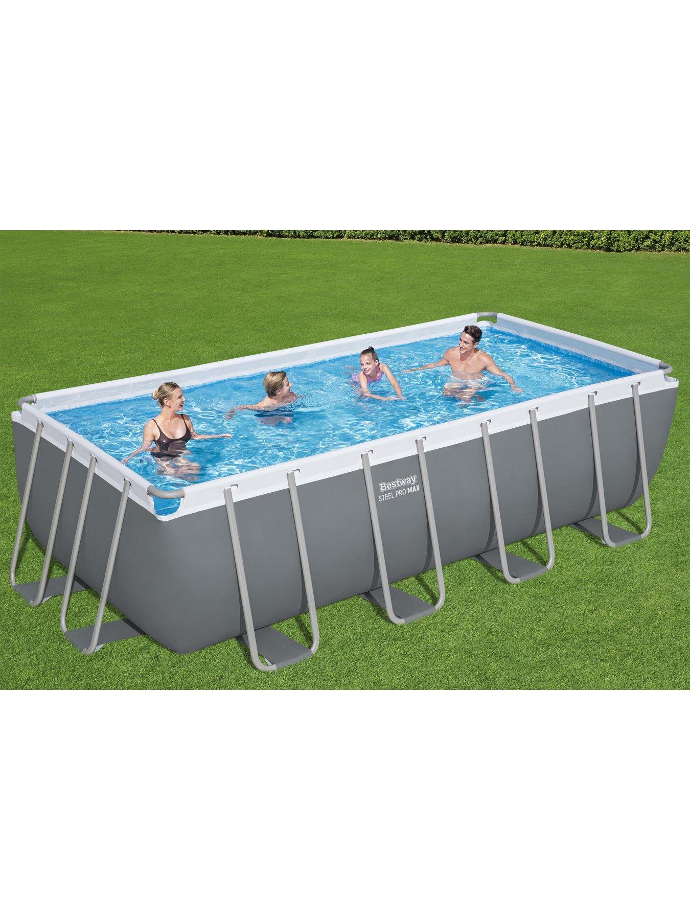 Image 2 of 6 of Bestway Steel Pro MAX 16' x 8' x 48" Rectangular Pool Set