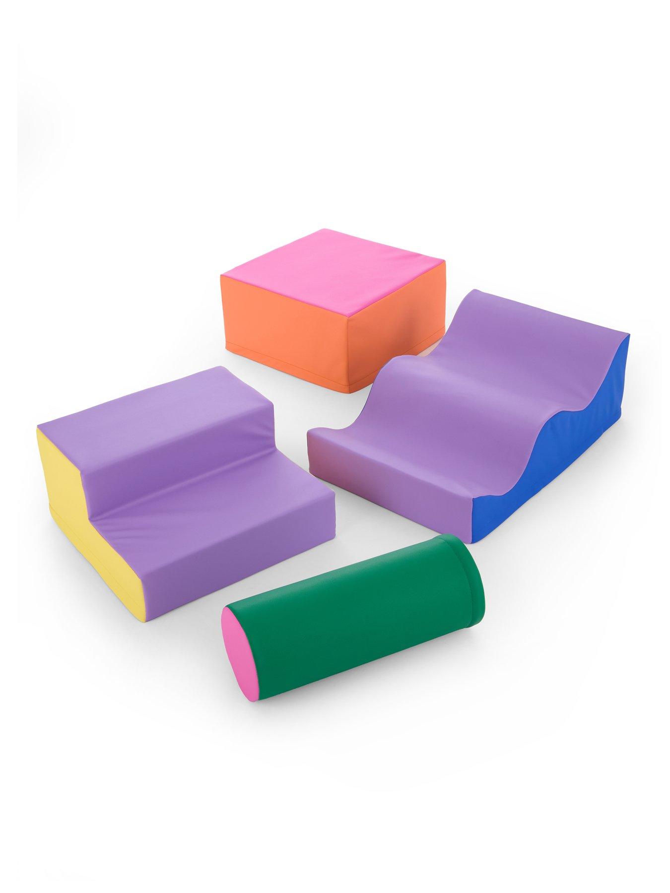 Image 4 of 7 of Soft Steps Soft Steps Soft Play Large Wave &amp; Slide 4 Piece Play Set