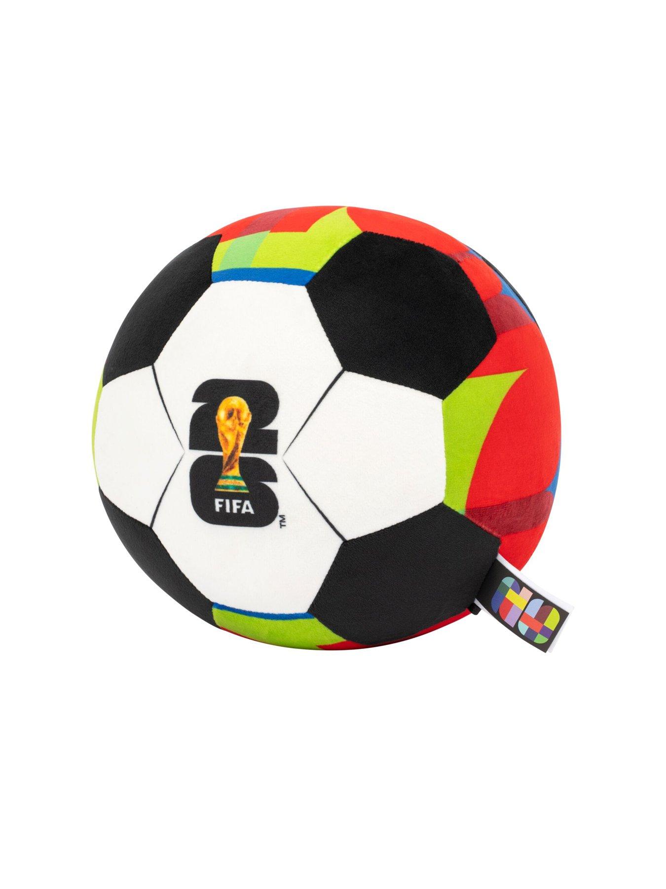 Image 3 of 6 of FIFA 9-Inch Red Plush Football - Soft, Collectible World Cup Plush Toy - Official  Pattern - Ages 3+