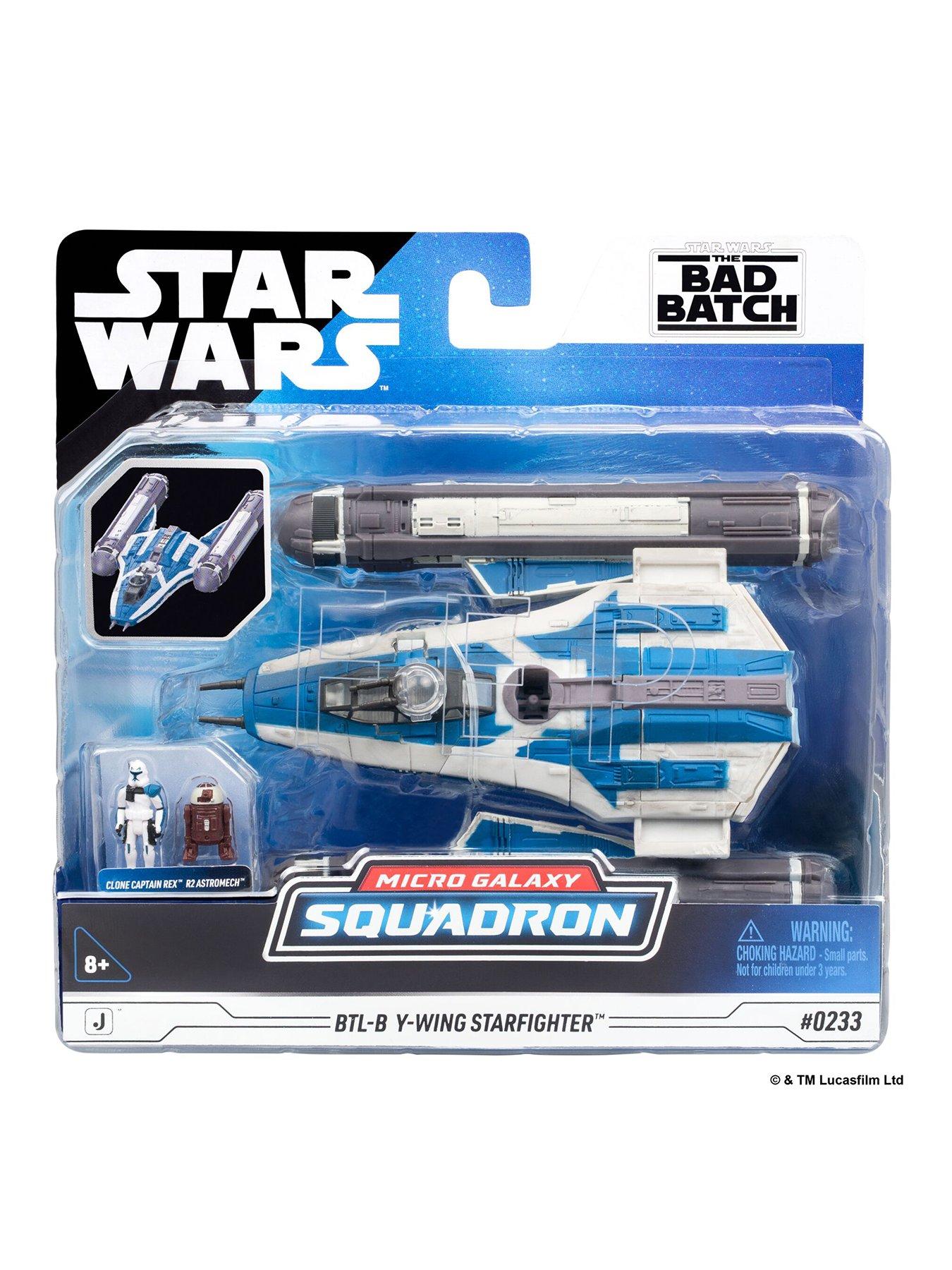 Star Wars SWJ - Medium Vehicle (5" Vehicle  &  Figure Assortment) - BTL-B Y-wing Starfighter w/Clone Captain Rex- Series 11