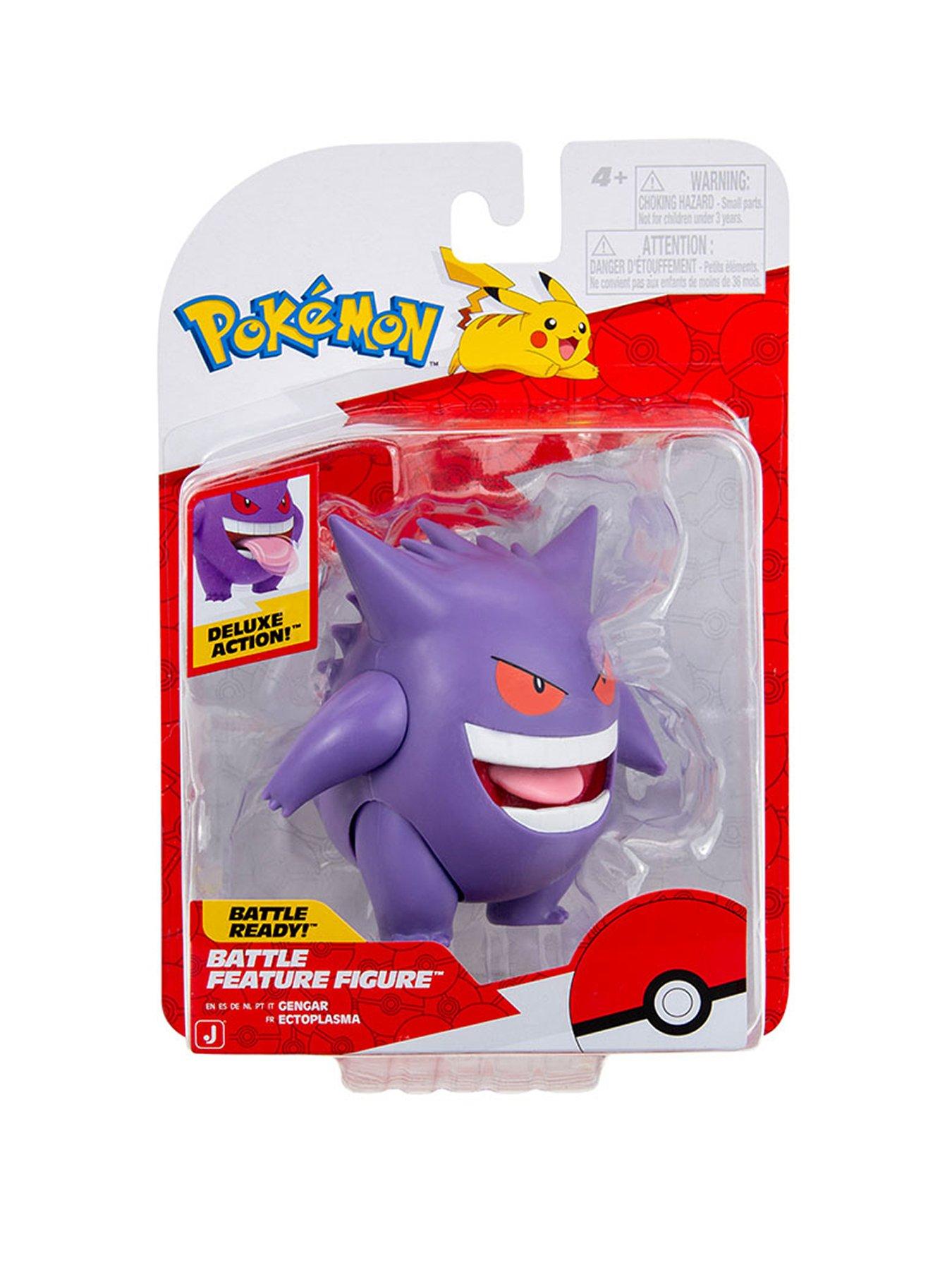 Image 1 of 6 of Pokemon Gengar Battle Feature Figure - 4.5-Inch Gengar Battle Figure with Extending Tongue