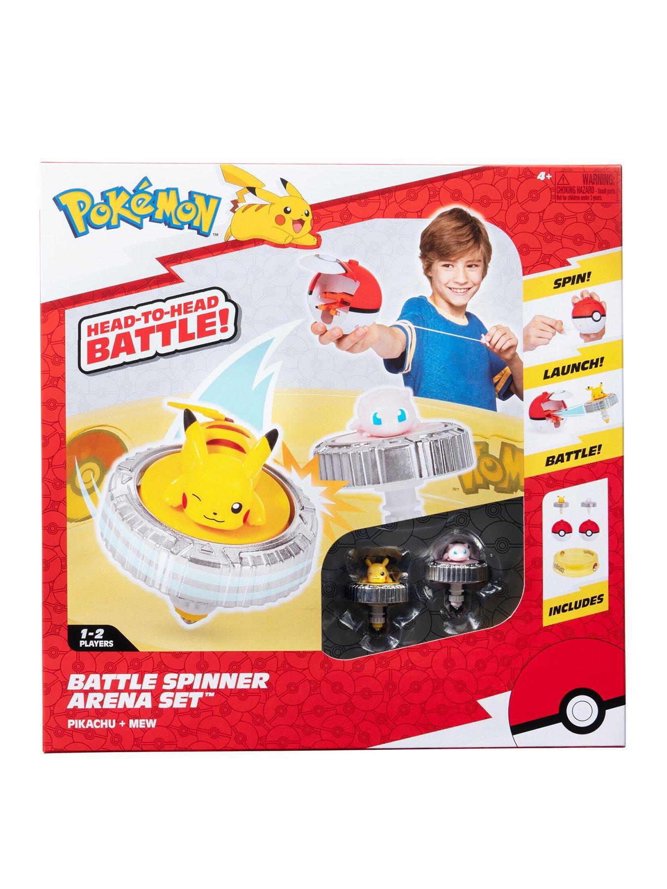 Pokemon Battle Spinner Arena Set - Two Battle Spinners with Two Poke Ball Spinner Launchers and Battle Arena