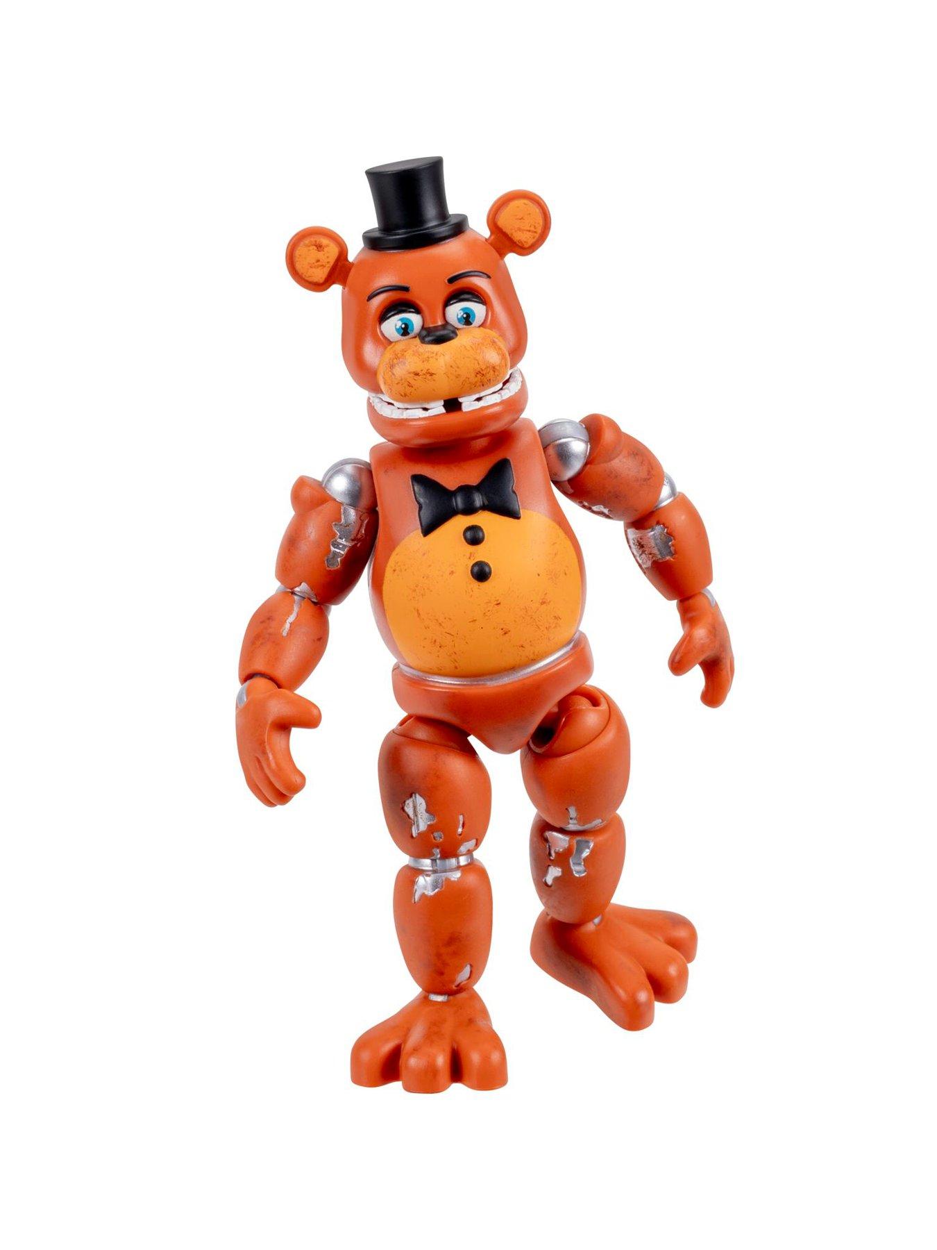 Image 2 of 7 of Five Nights at Freddy's Withered Freddy - 5-Inch Articulated Figure with Jumpscare Feature and Glow-In-The-Dark Eyes