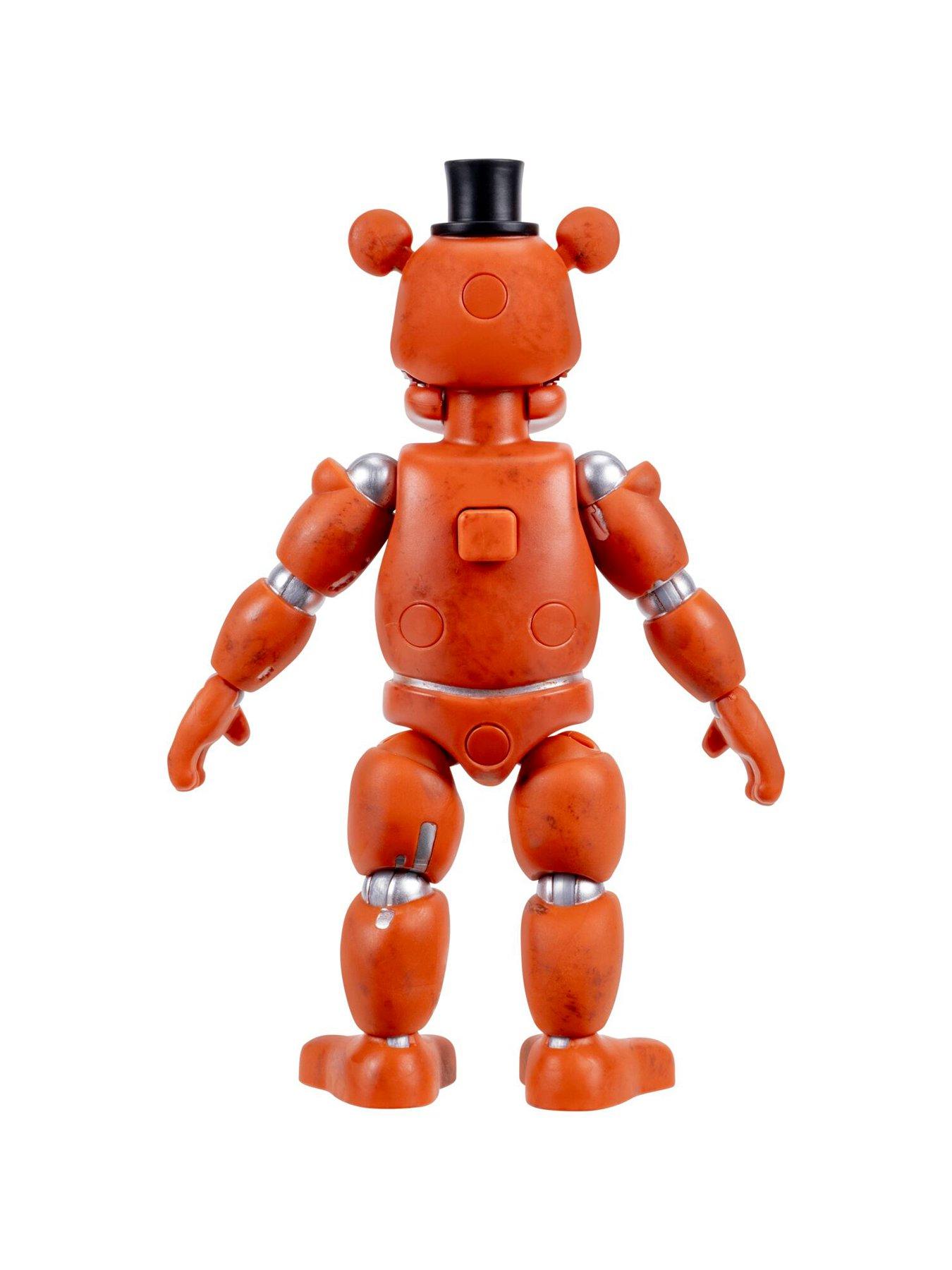 Image 6 of 7 of Five Nights at Freddy's Withered Freddy - 5-Inch Articulated Figure with Jumpscare Feature and Glow-In-The-Dark Eyes