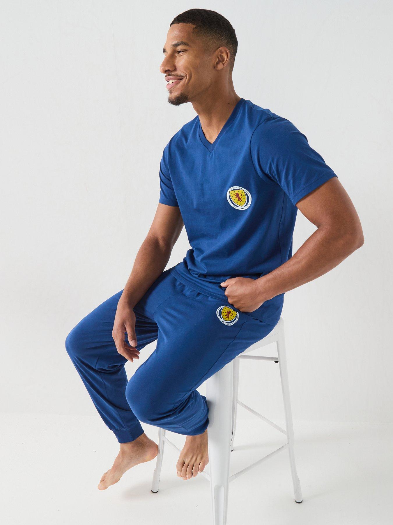Image 4 of 4 of The Very Collection Scotland Fc Short Sleeve Pyjamas - Blue