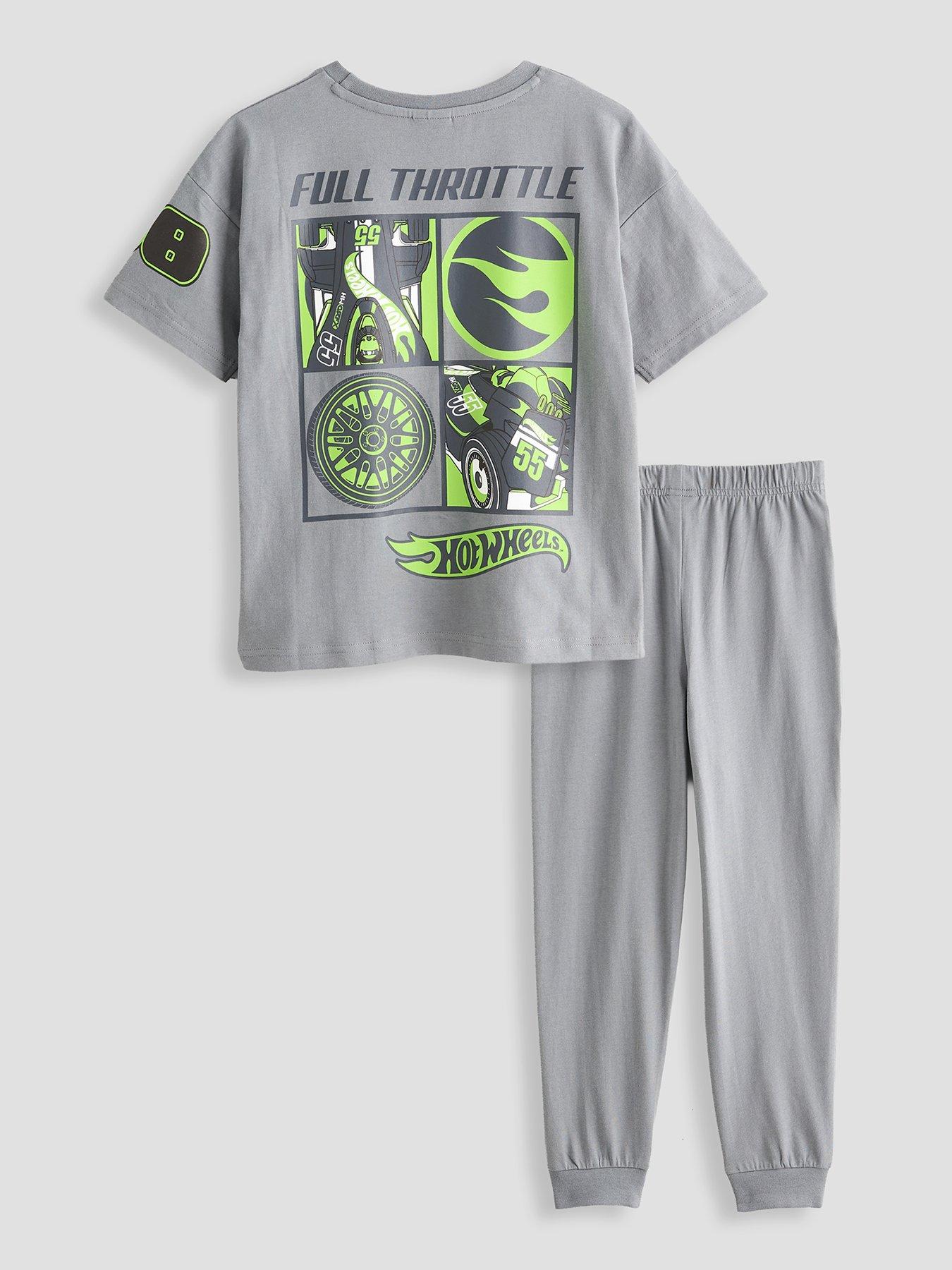 Image 2 of 5 of The Very Collection Hot Wheels Back Print Short Sleeve Pyjama Set