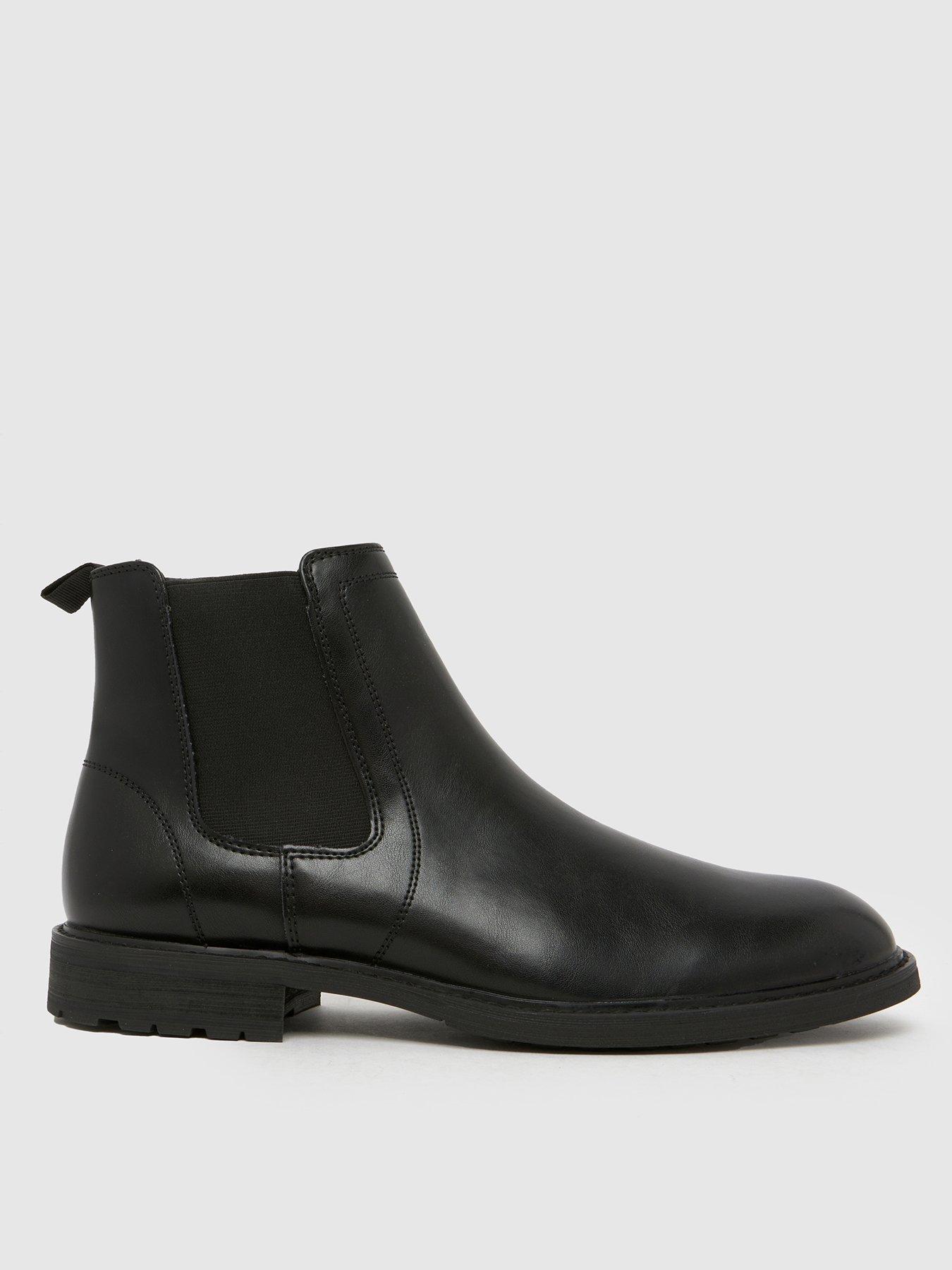 front image of schuh-declan-chelsea-boot-black