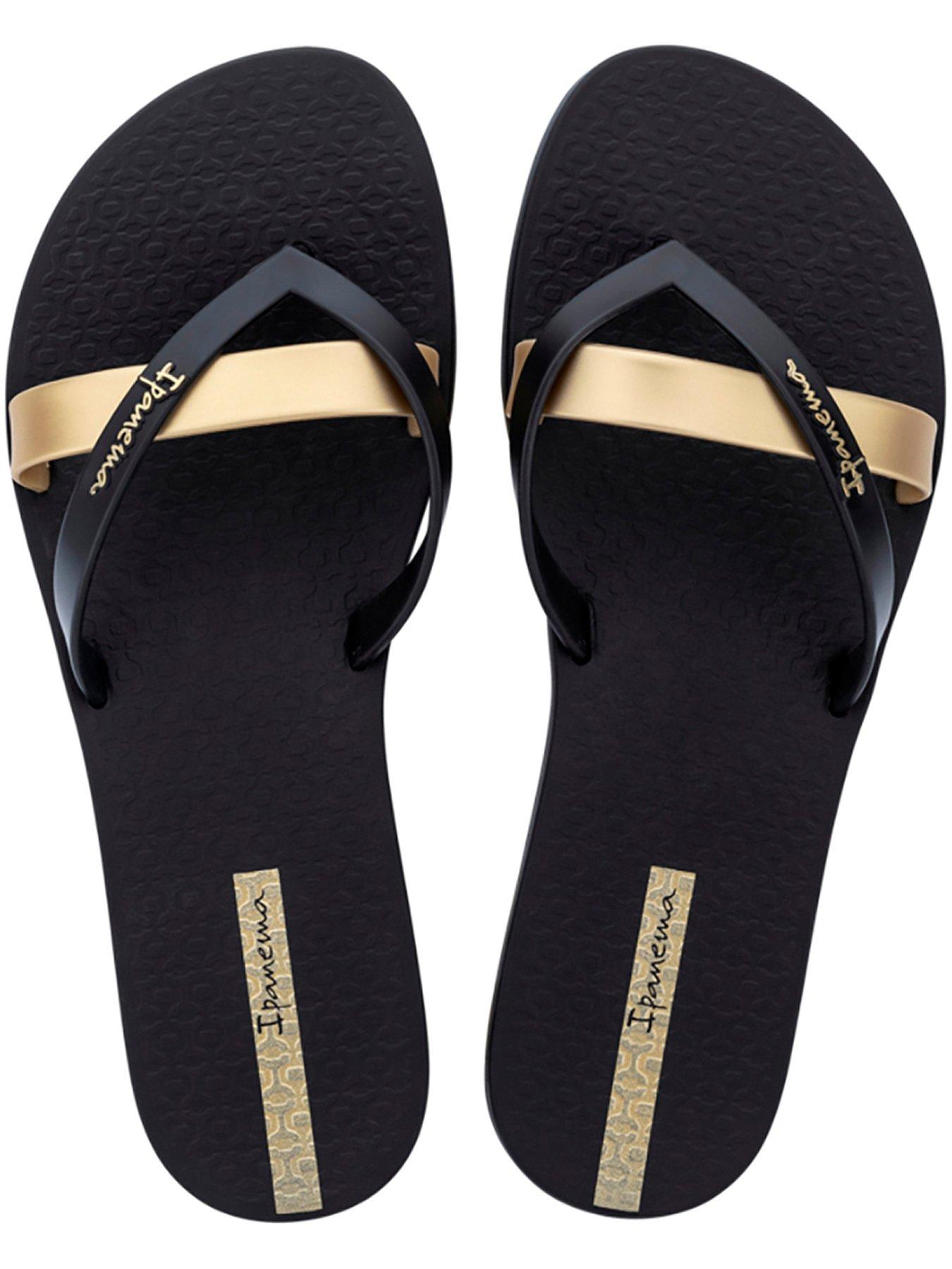  image of ipanema-kirei-print-flip-flop-black