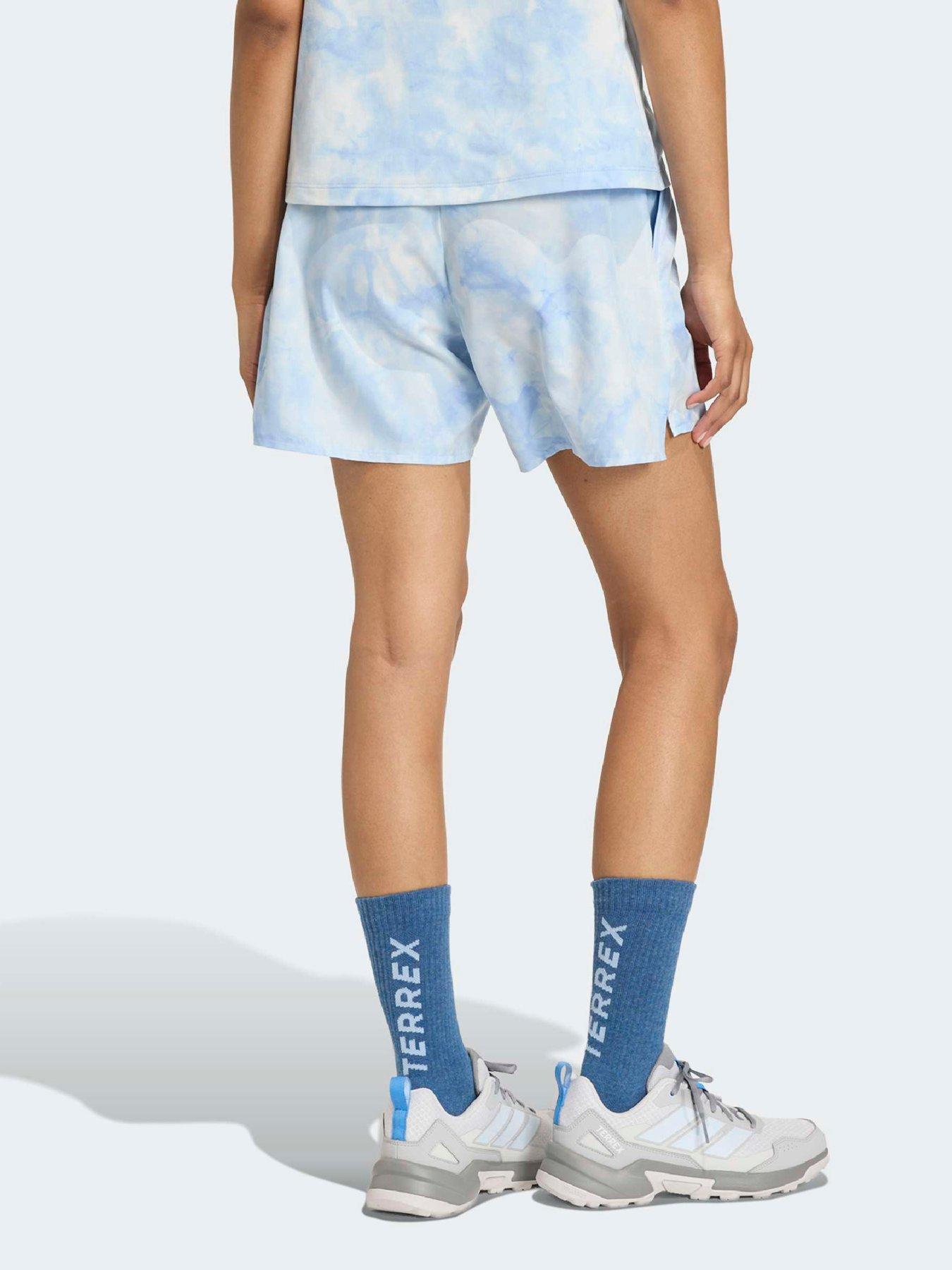 Image 2 of 6 of adidas Terrex Womens Mountain Printed Shorts - Blue