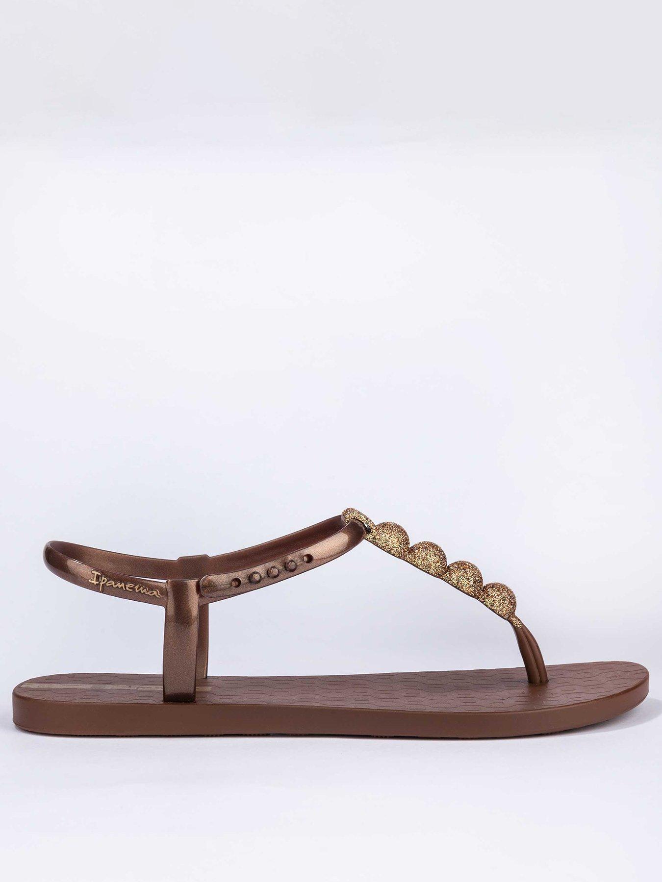 Image 3 of 4 of Ipanema Glitter Bobble Sandals - Brown