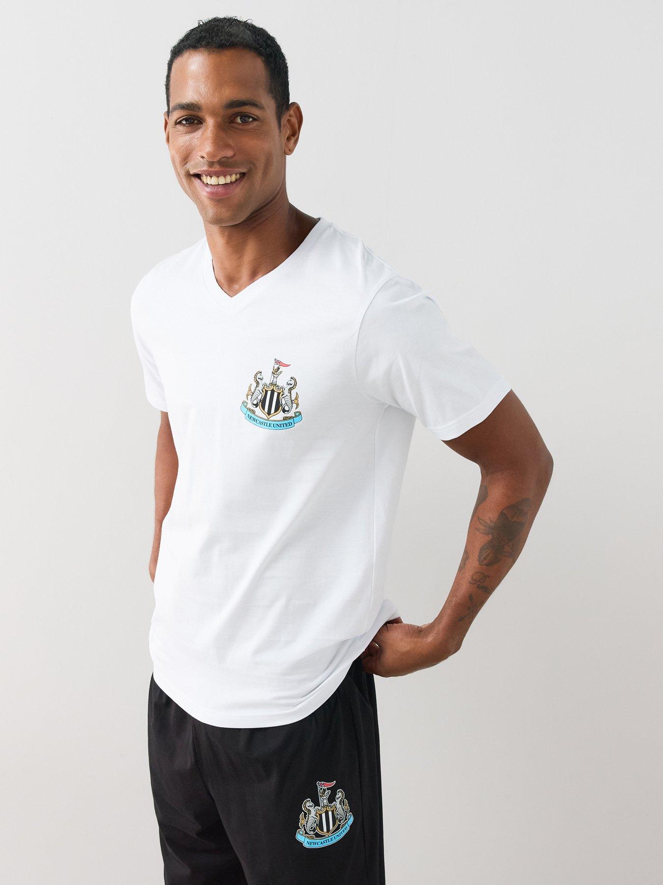 Image 1 of 7 of Newcastle FC United Short Sleeve Pyjamas - Black