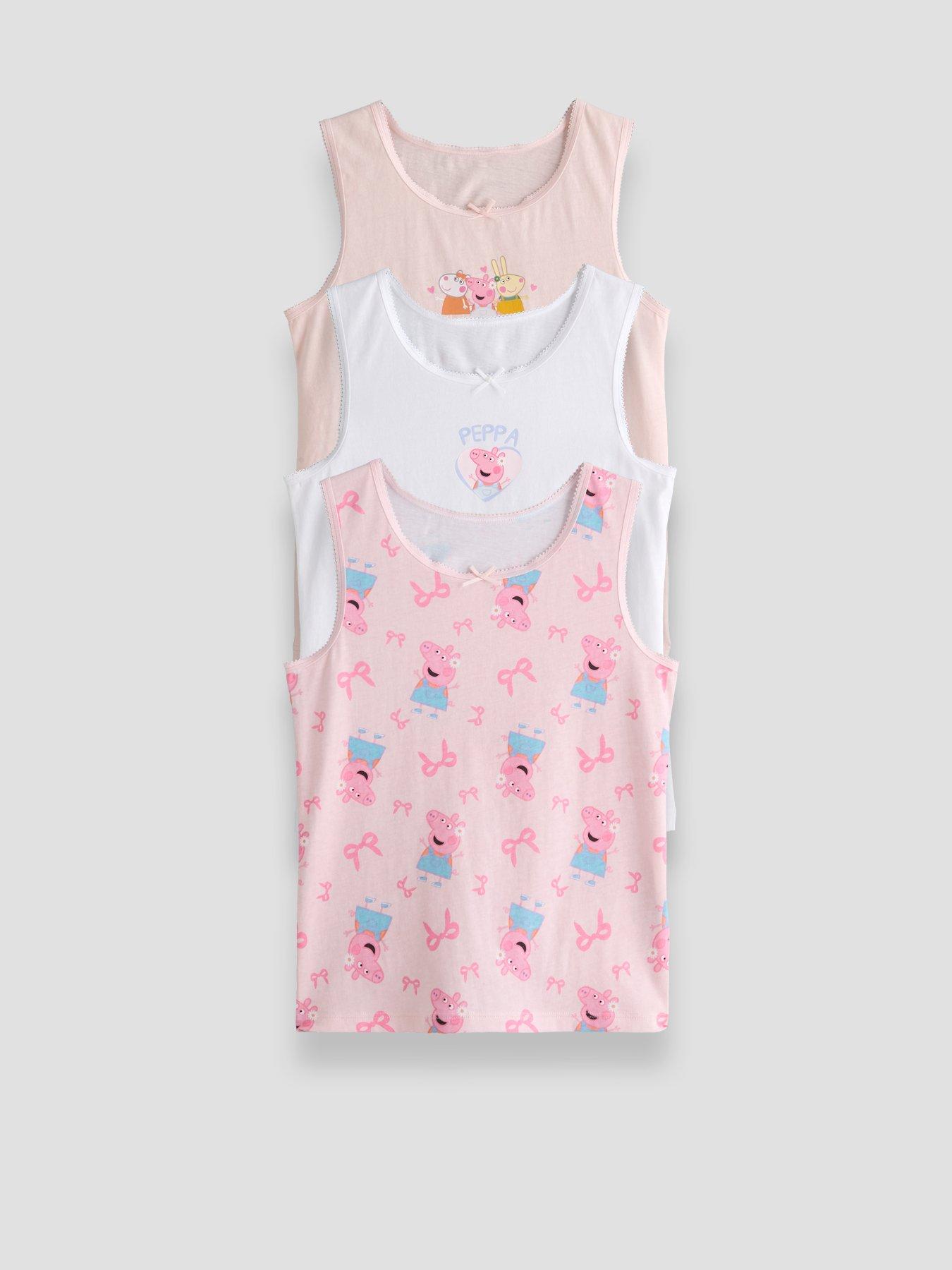 The Very Collection Peppa Pig 3 Pack Vests